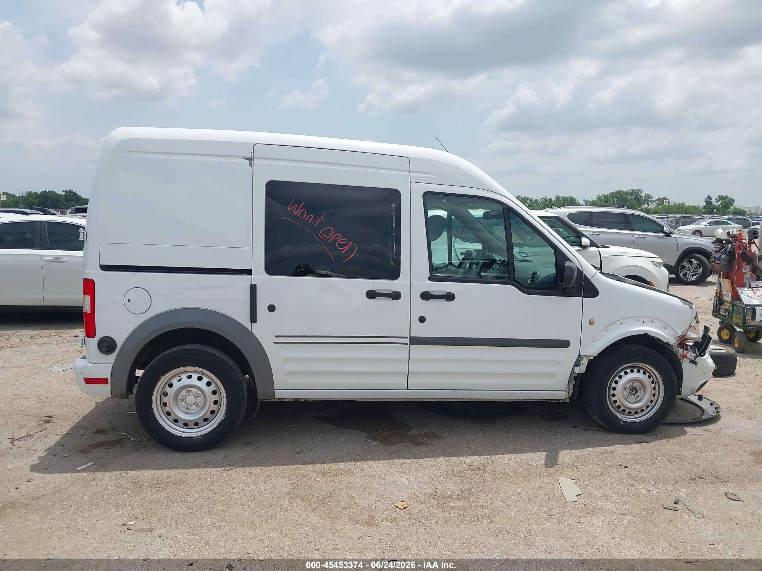 2013 Ford Transit Connect Xlt White vin: NM0LS7DN2DT162266