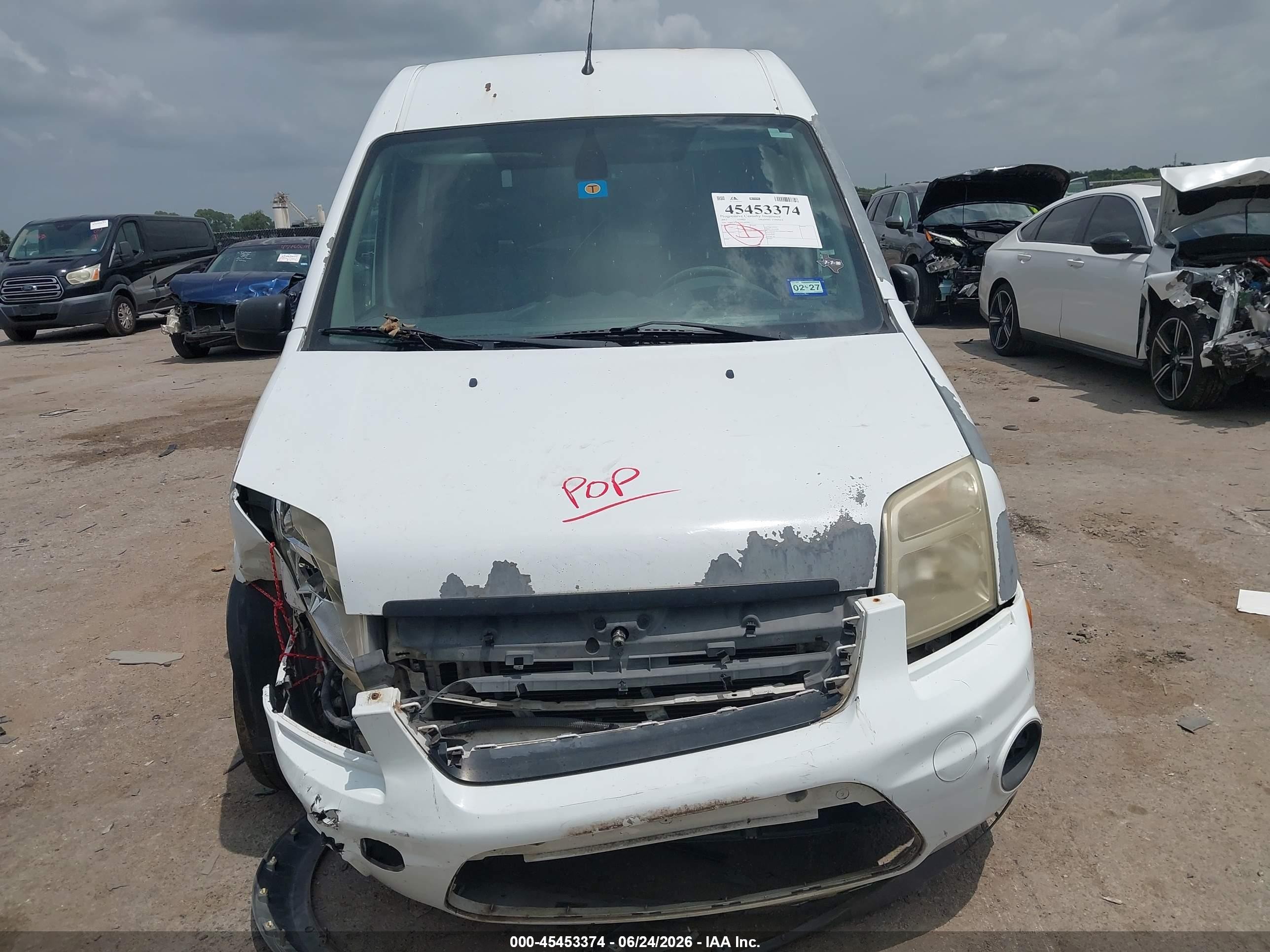 2013 Ford Transit Connect Xlt White vin: NM0LS7DN2DT162266