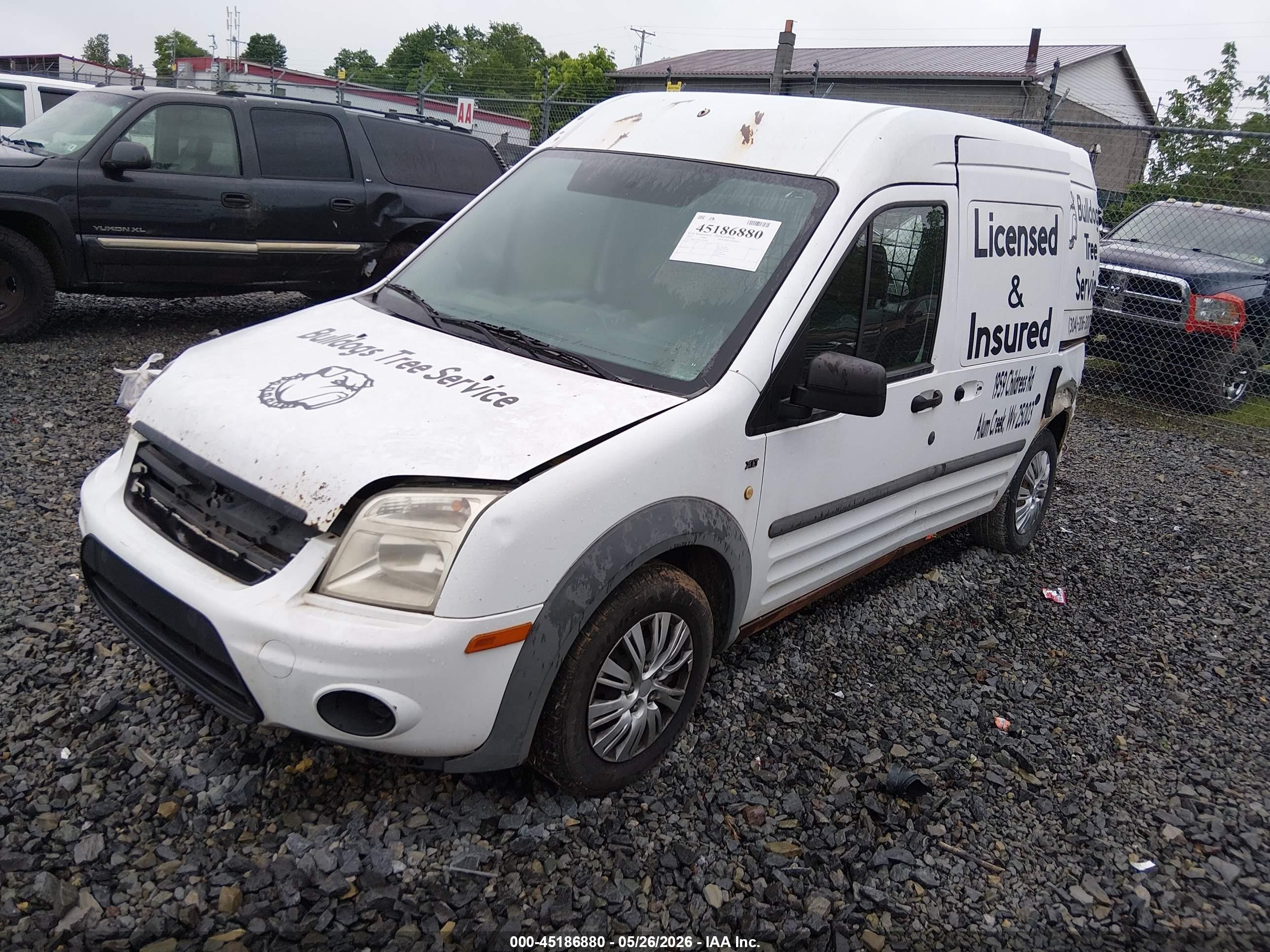 2010 Ford Transit Connect Xlt White vin: NM0LS7DN3AT028295