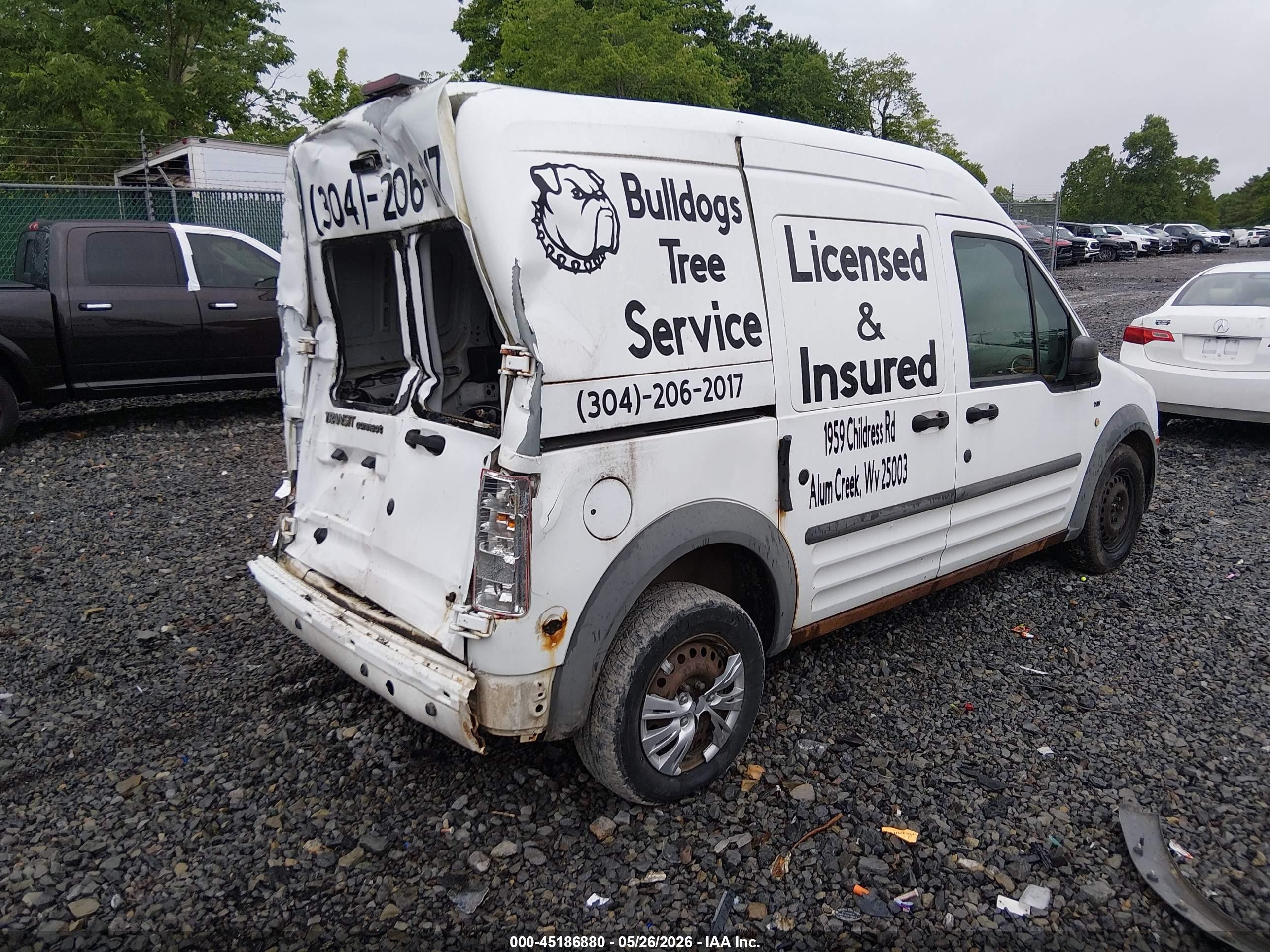 2010 Ford Transit Connect Xlt White vin: NM0LS7DN3AT028295
