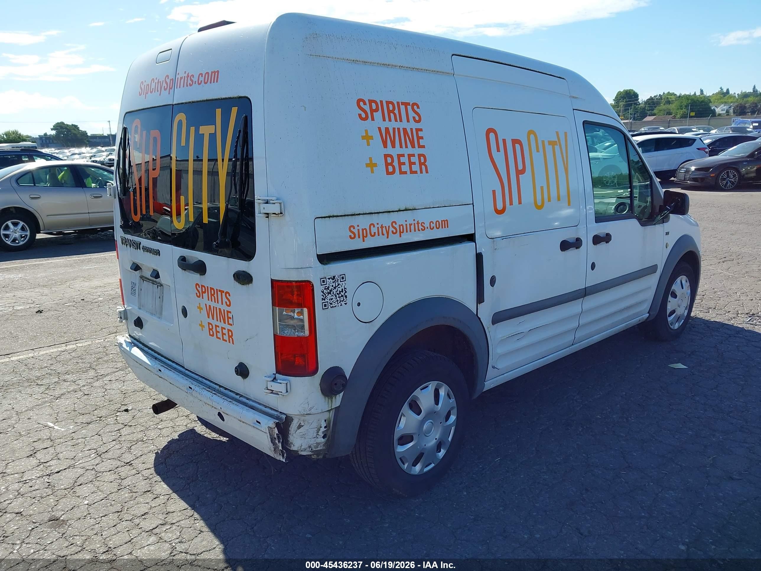 2010 Ford Transit Connect Xlt Белый vin: NM0LS7DN4AT034655