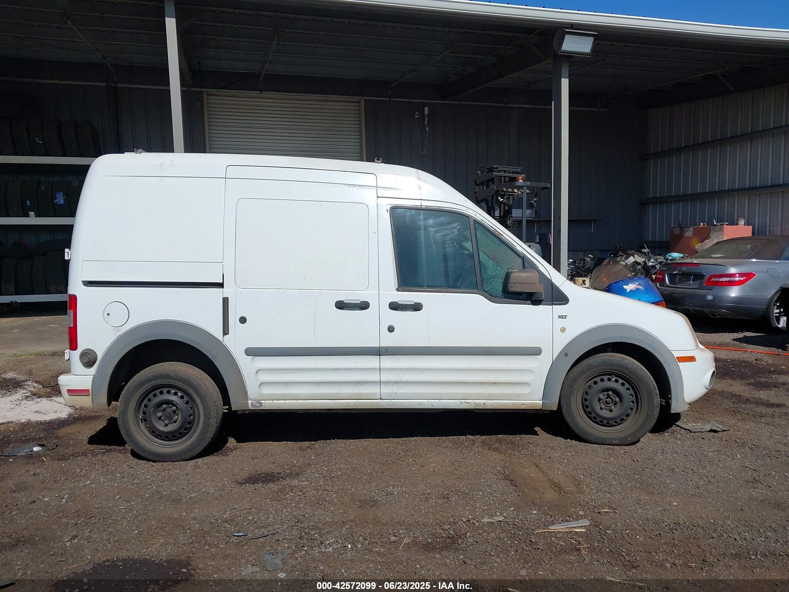 2010 Ford Transit Connect Xlt White vin: NM0LS7DN5AT014205