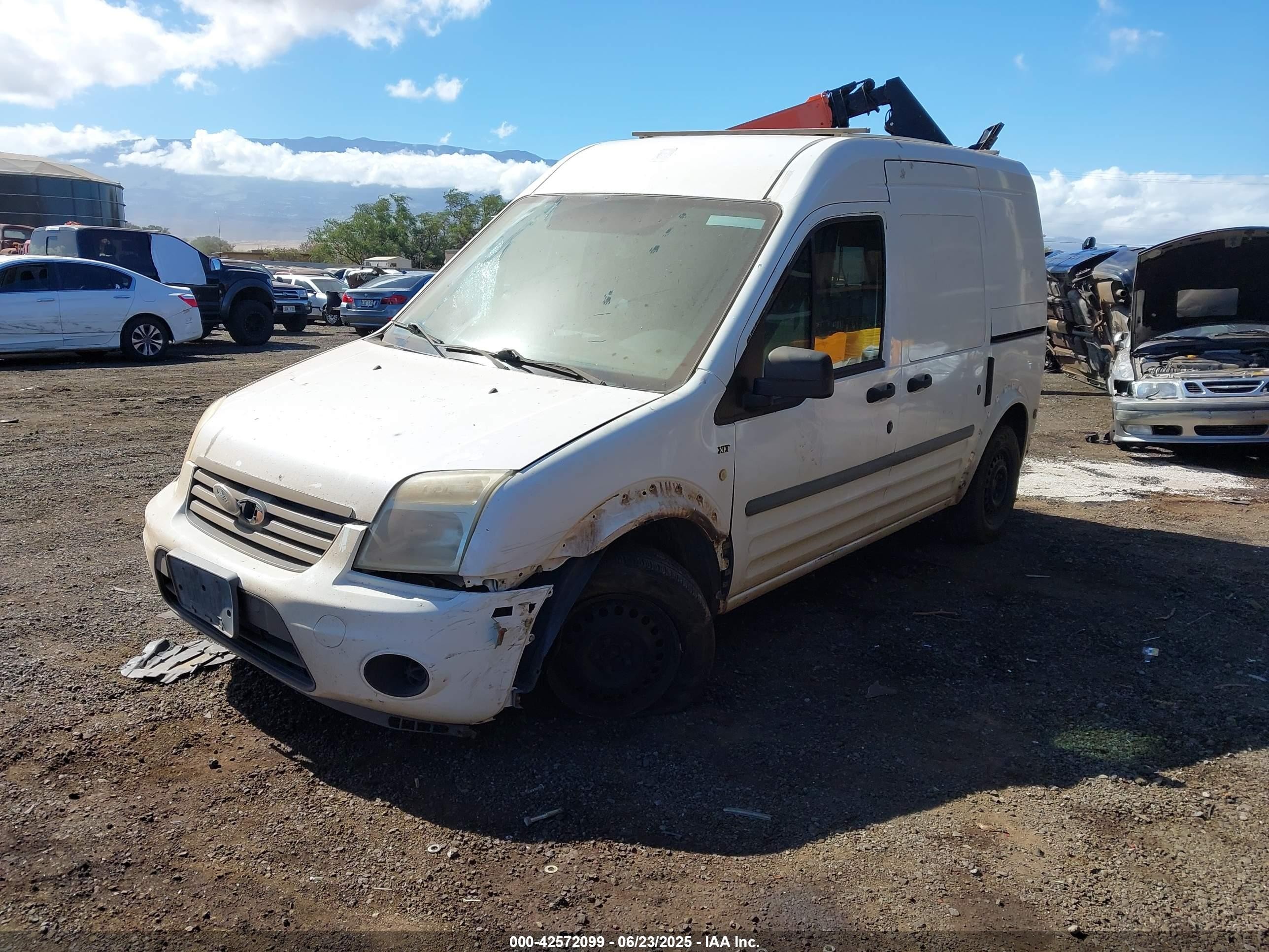 2010 Ford Transit Connect Xlt White vin: NM0LS7DN5AT014205