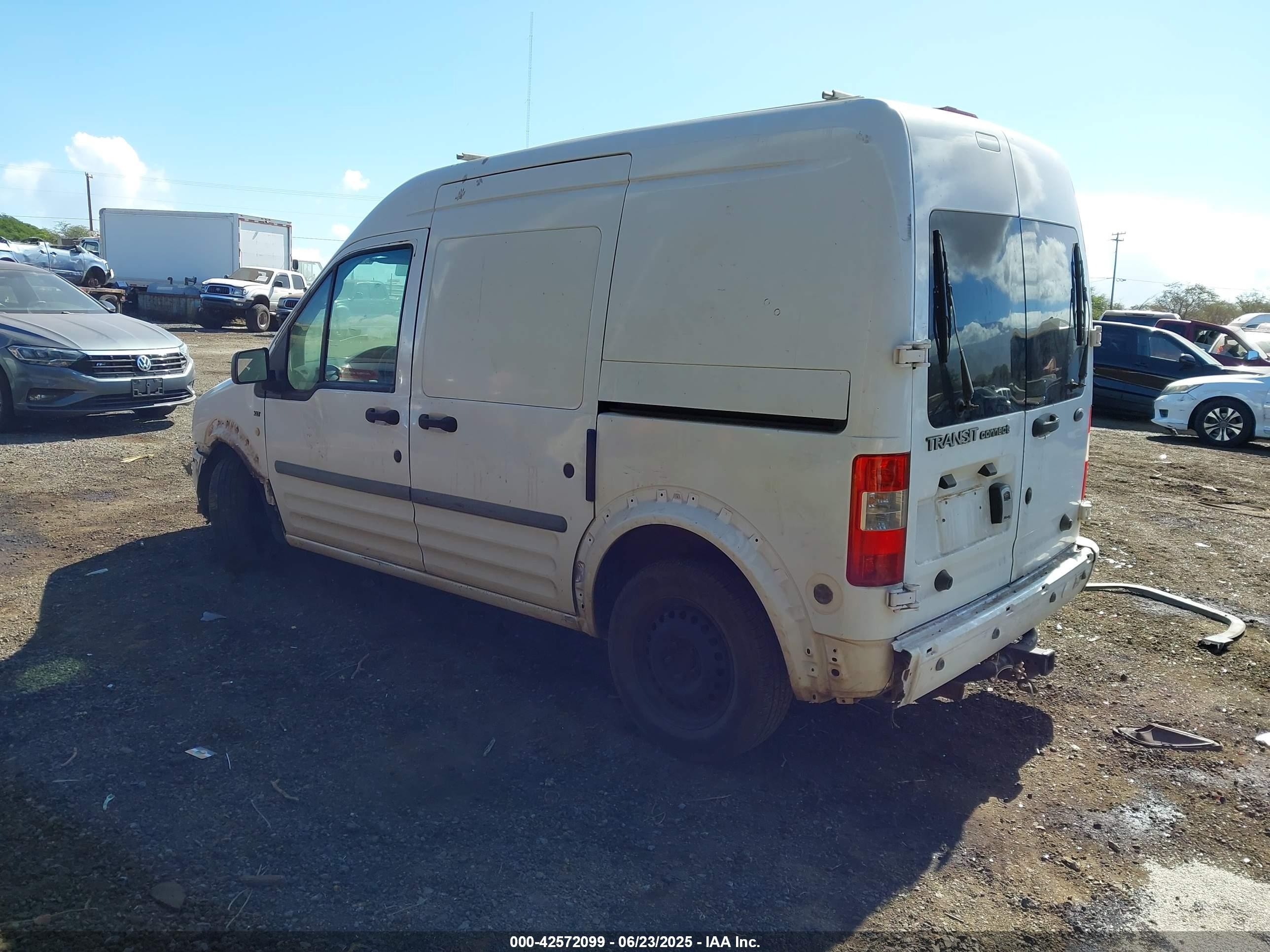 2010 Ford Transit Connect Xlt White vin: NM0LS7DN5AT014205