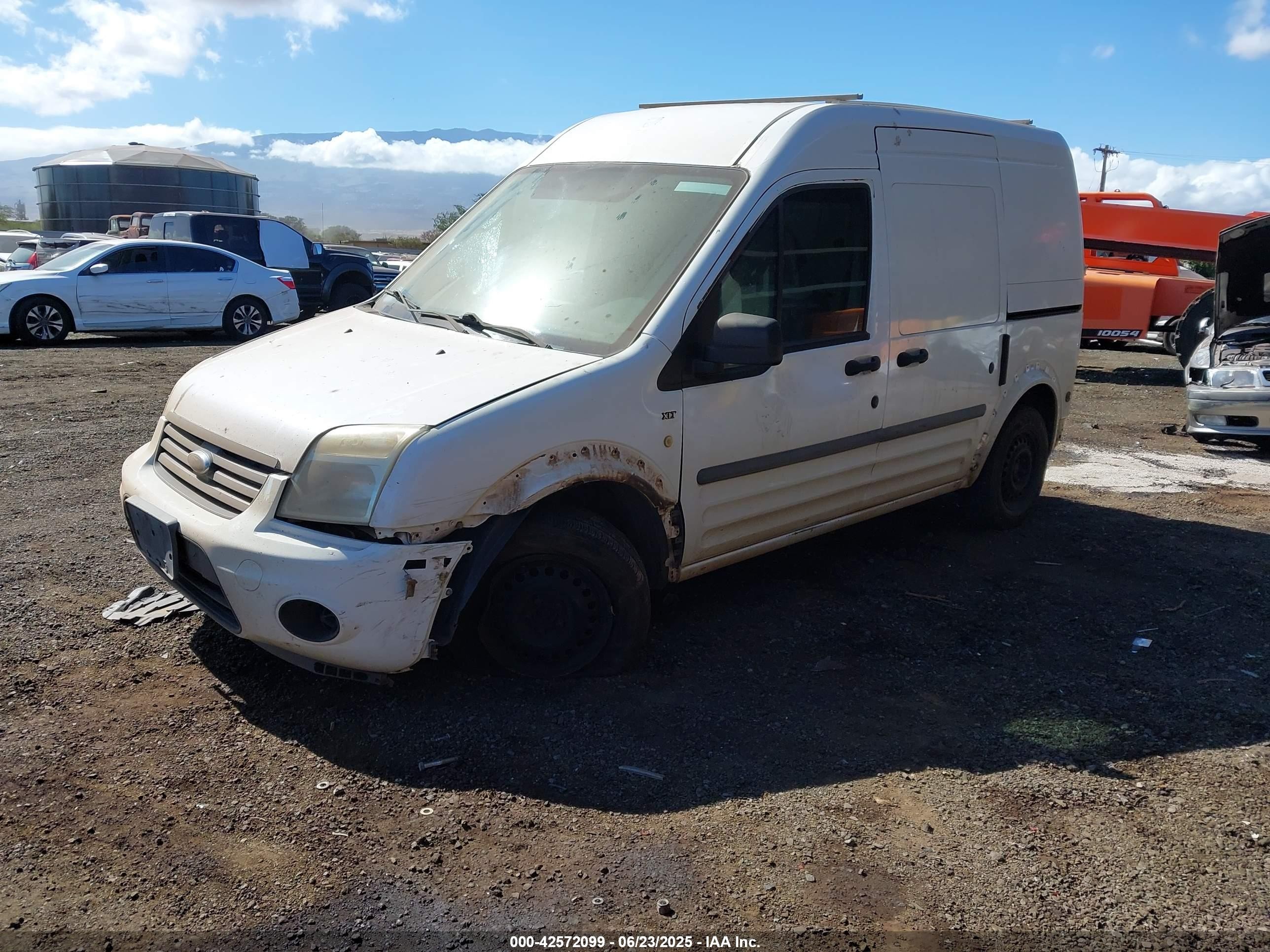 2010 Ford Transit Connect Xlt White vin: NM0LS7DN5AT014205