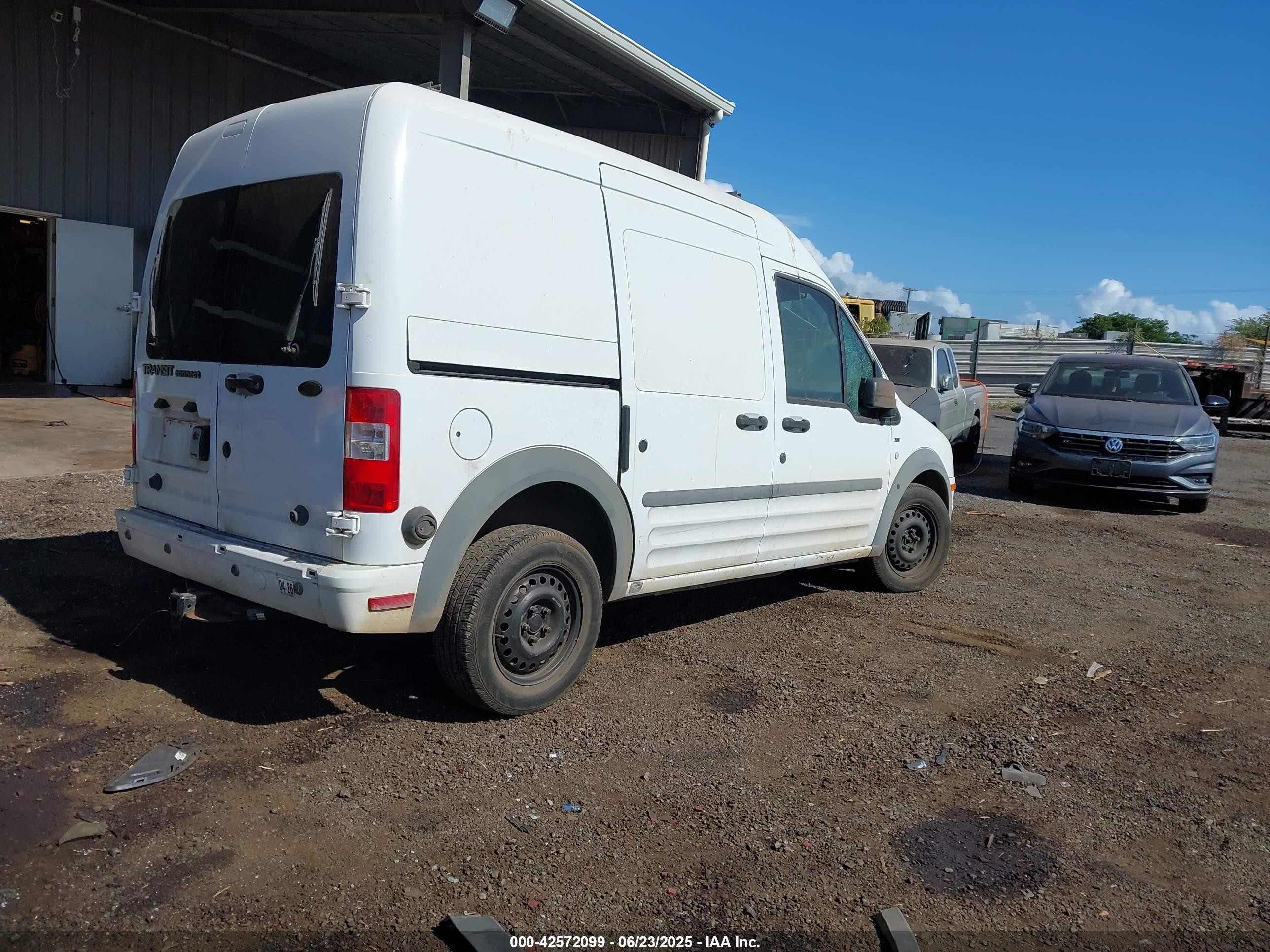2010 Ford Transit Connect Xlt White vin: NM0LS7DN5AT014205