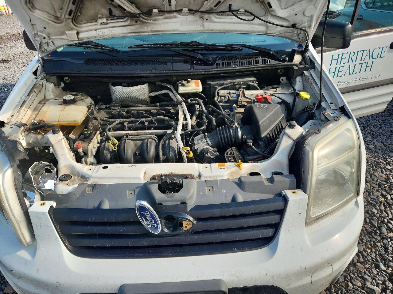 2010 Ford Transit Connect Xlt White vin: NM0LS7DN5AT024555