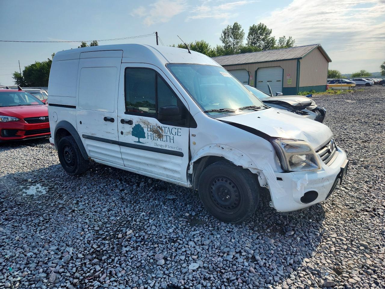 2010 Ford Transit Connect Xlt White vin: NM0LS7DN5AT024555