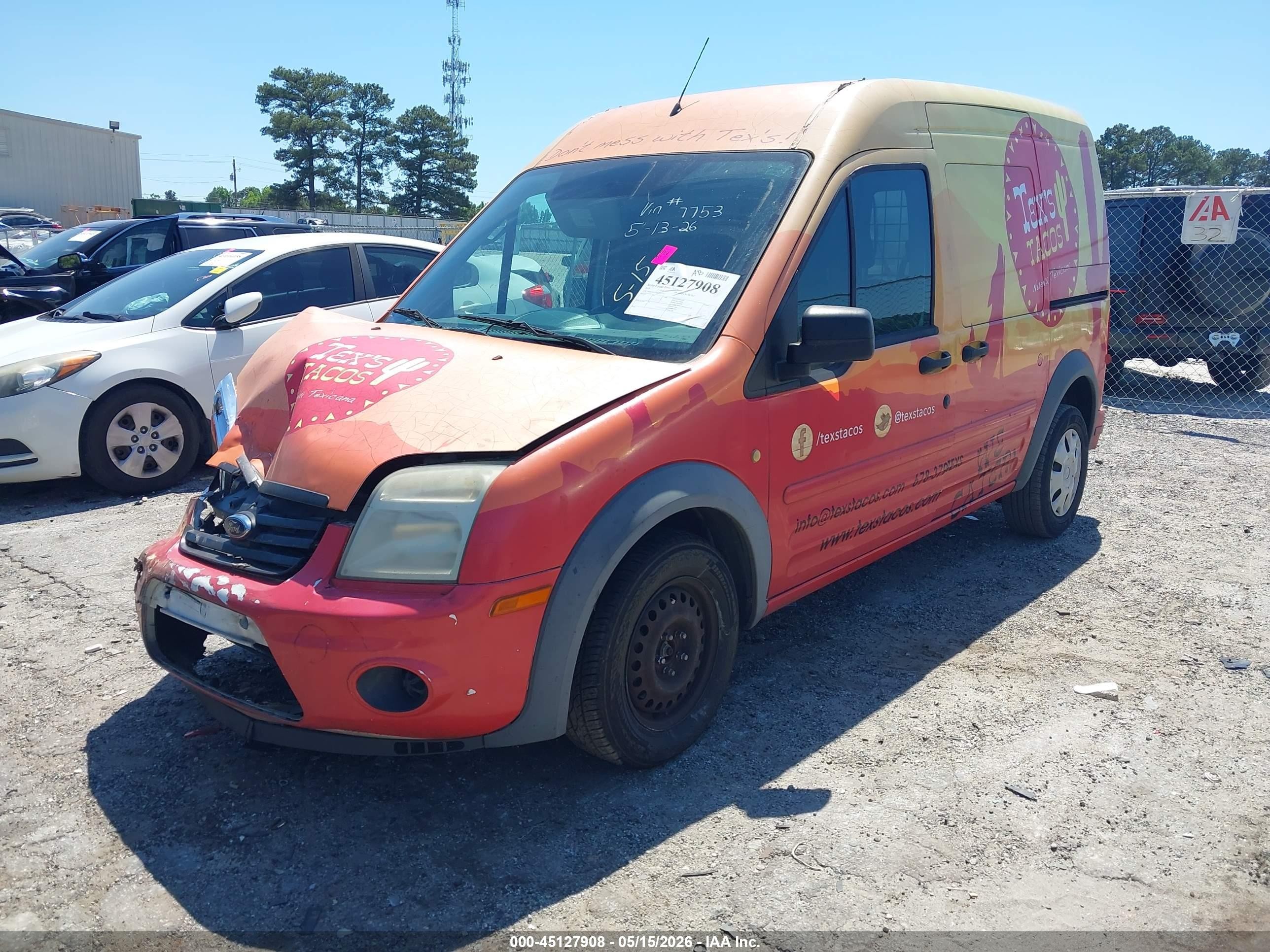 2010 Ford Transit Connect Xlt Orange vin: NM0LS7DN8AT037753