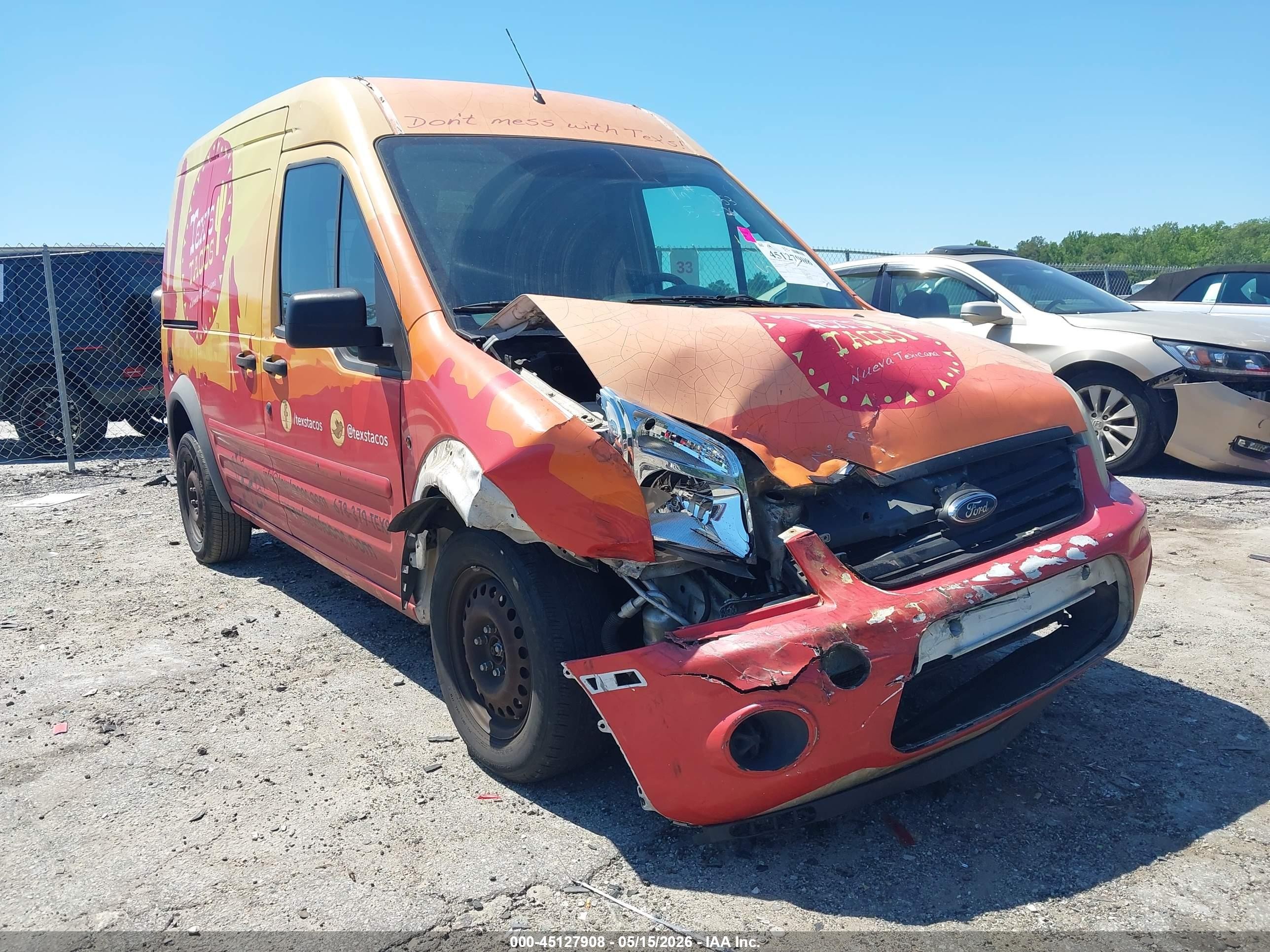 2010 Ford Transit Connect Xlt Orange vin: NM0LS7DN8AT037753