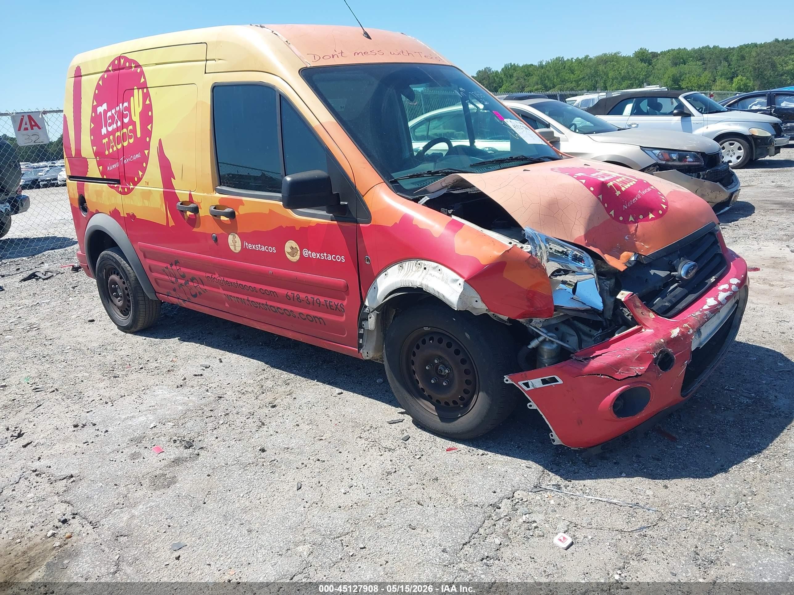 2010 Ford Transit Connect Xlt Orange vin: NM0LS7DN8AT037753