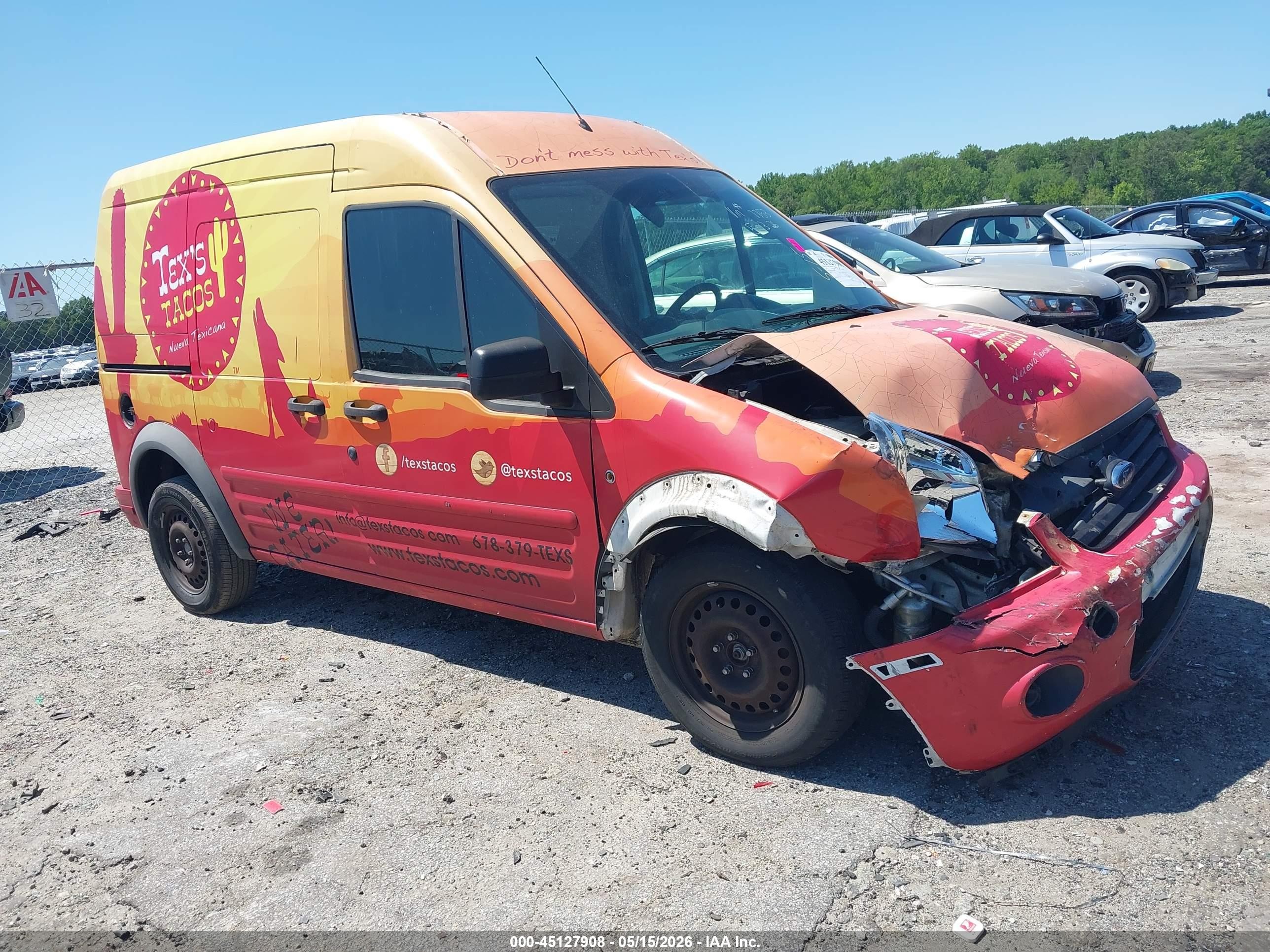 2010 Ford Transit Connect Xlt Orange vin: NM0LS7DN8AT037753