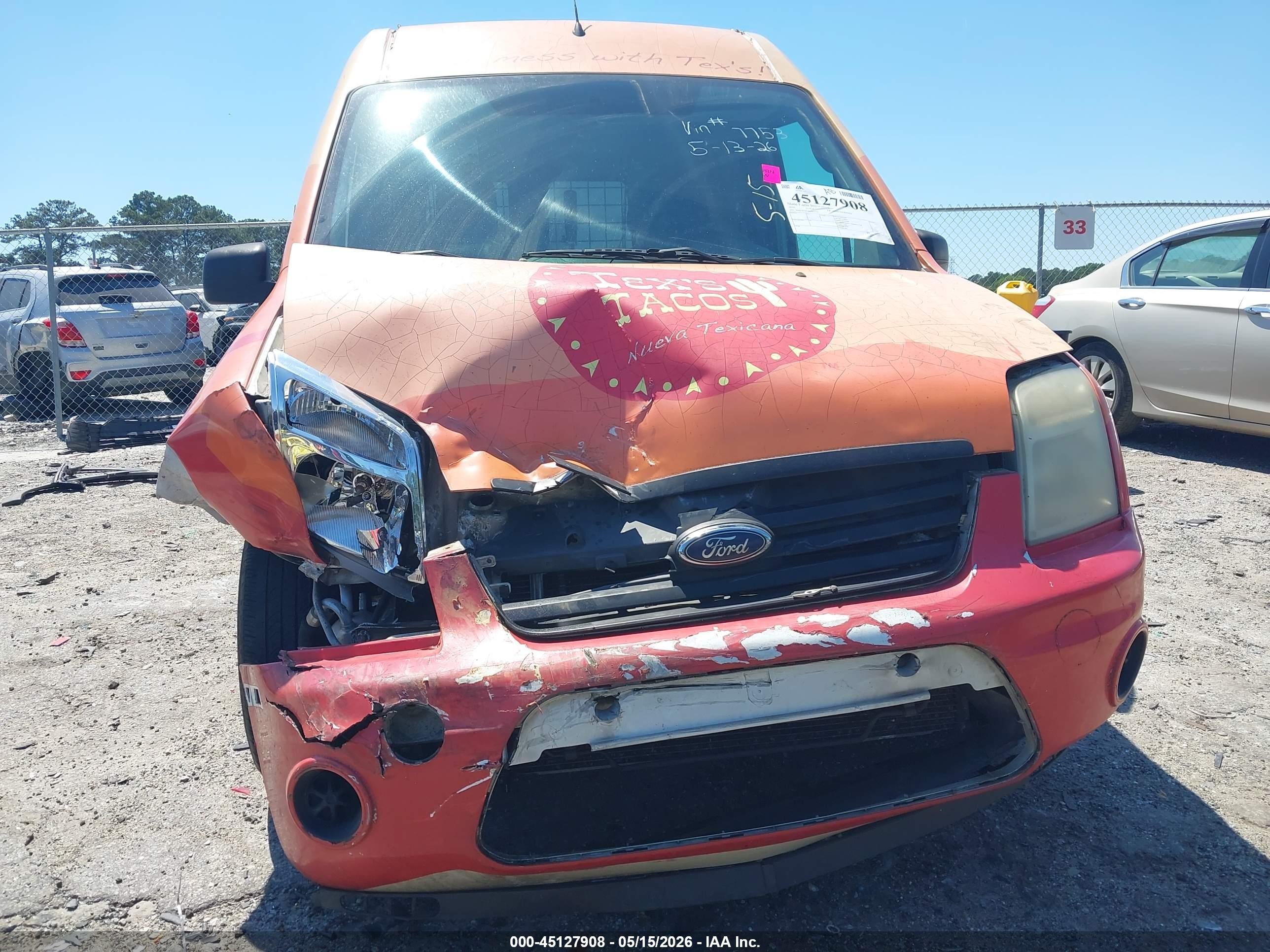 2010 Ford Transit Connect Xlt Orange vin: NM0LS7DN8AT037753