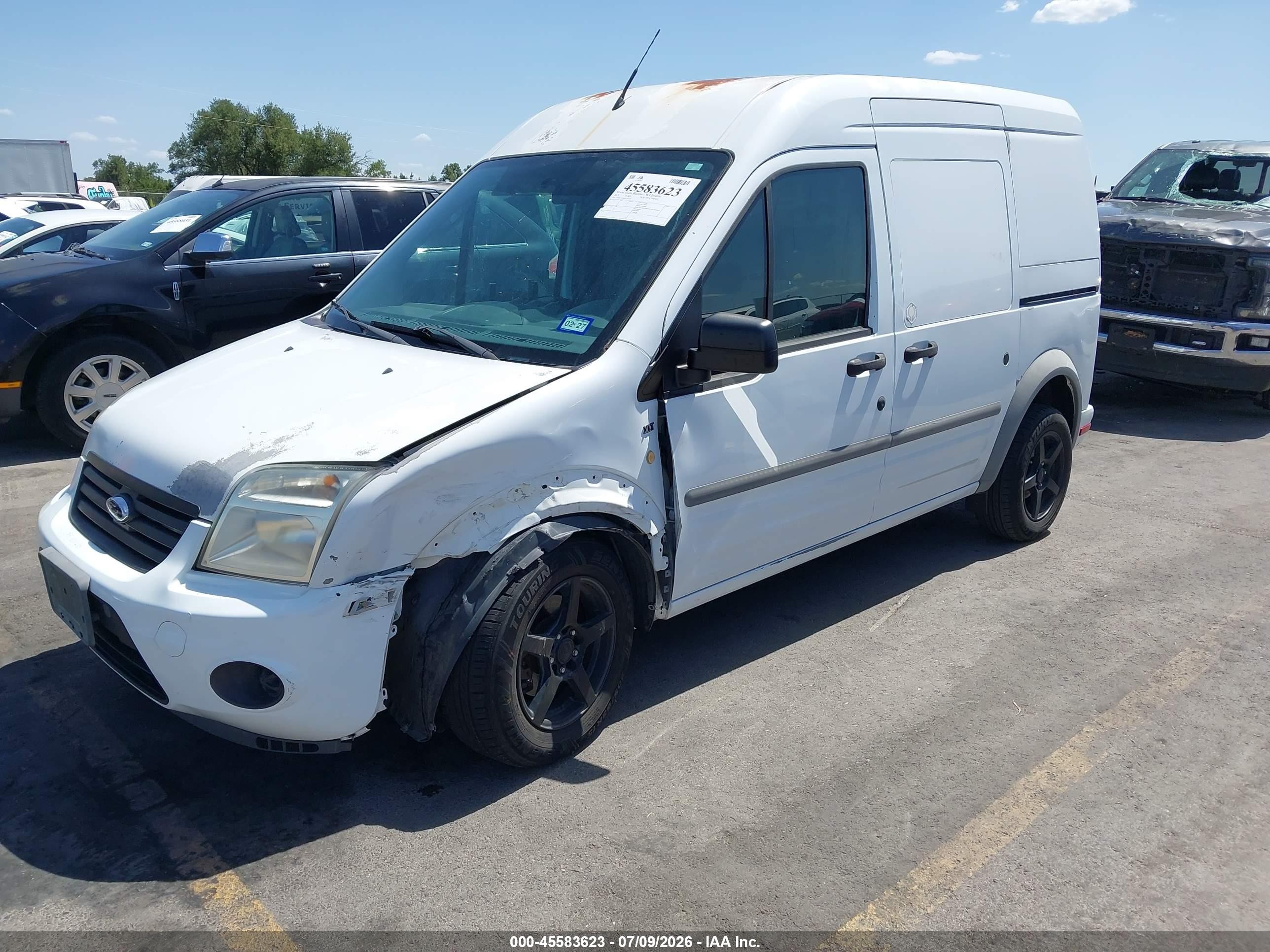 2013 Ford Transit Connect Xlt White vin: NM0LS7DN9DT155721