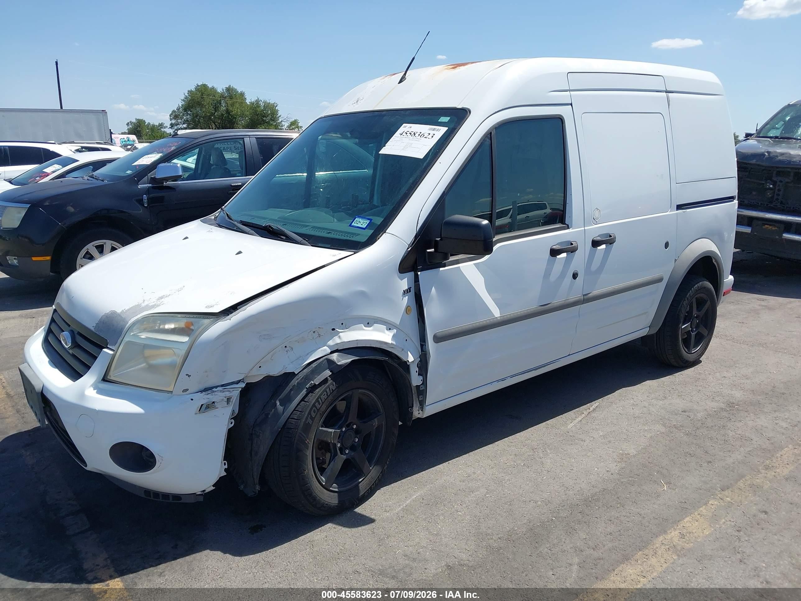 2013 Ford Transit Connect Xlt White vin: NM0LS7DN9DT155721