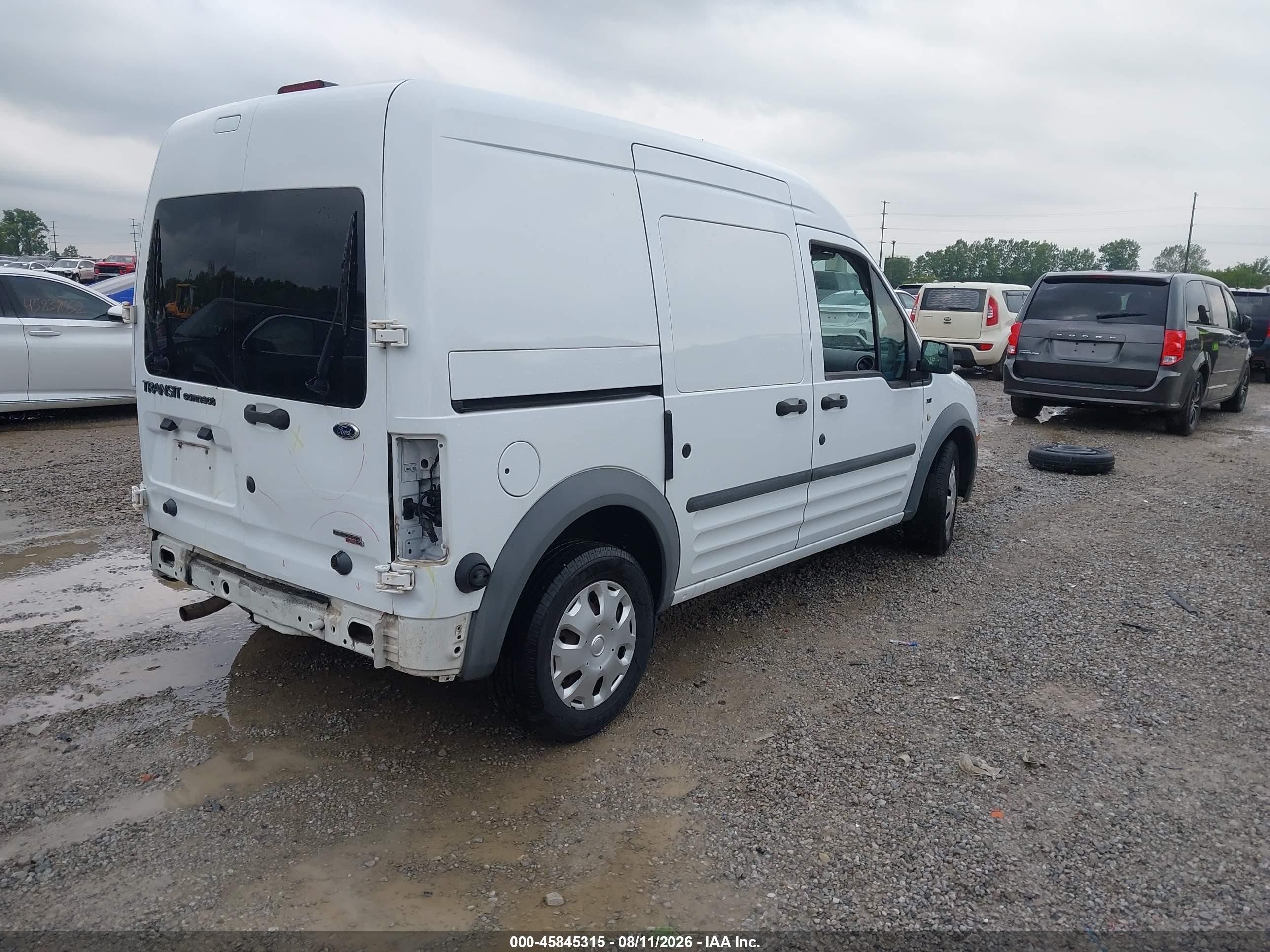 2012 Ford Transit Connect Xlt White vin: NM0LS7DNXCT124413