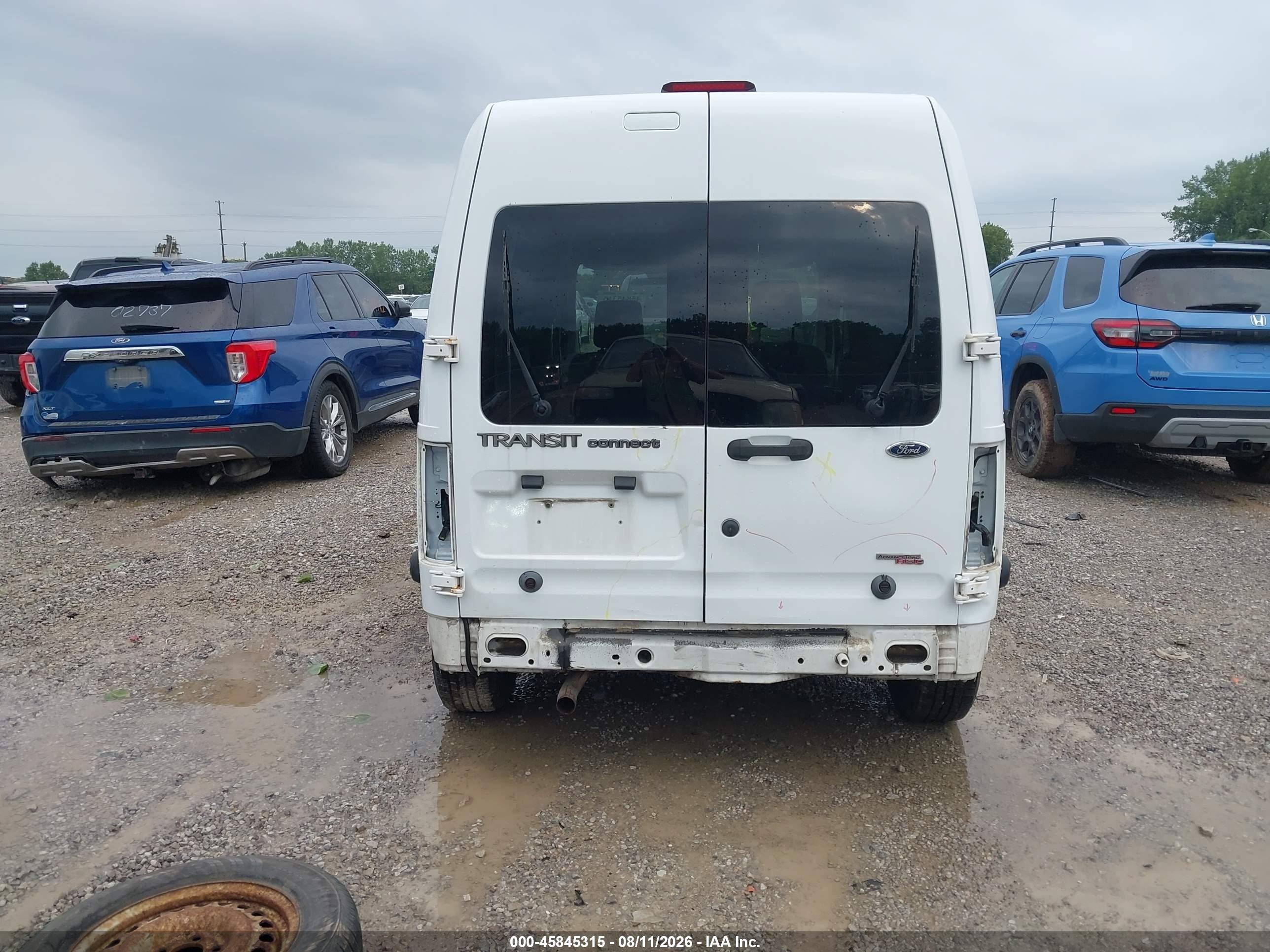 2012 Ford Transit Connect Xlt White vin: NM0LS7DNXCT124413