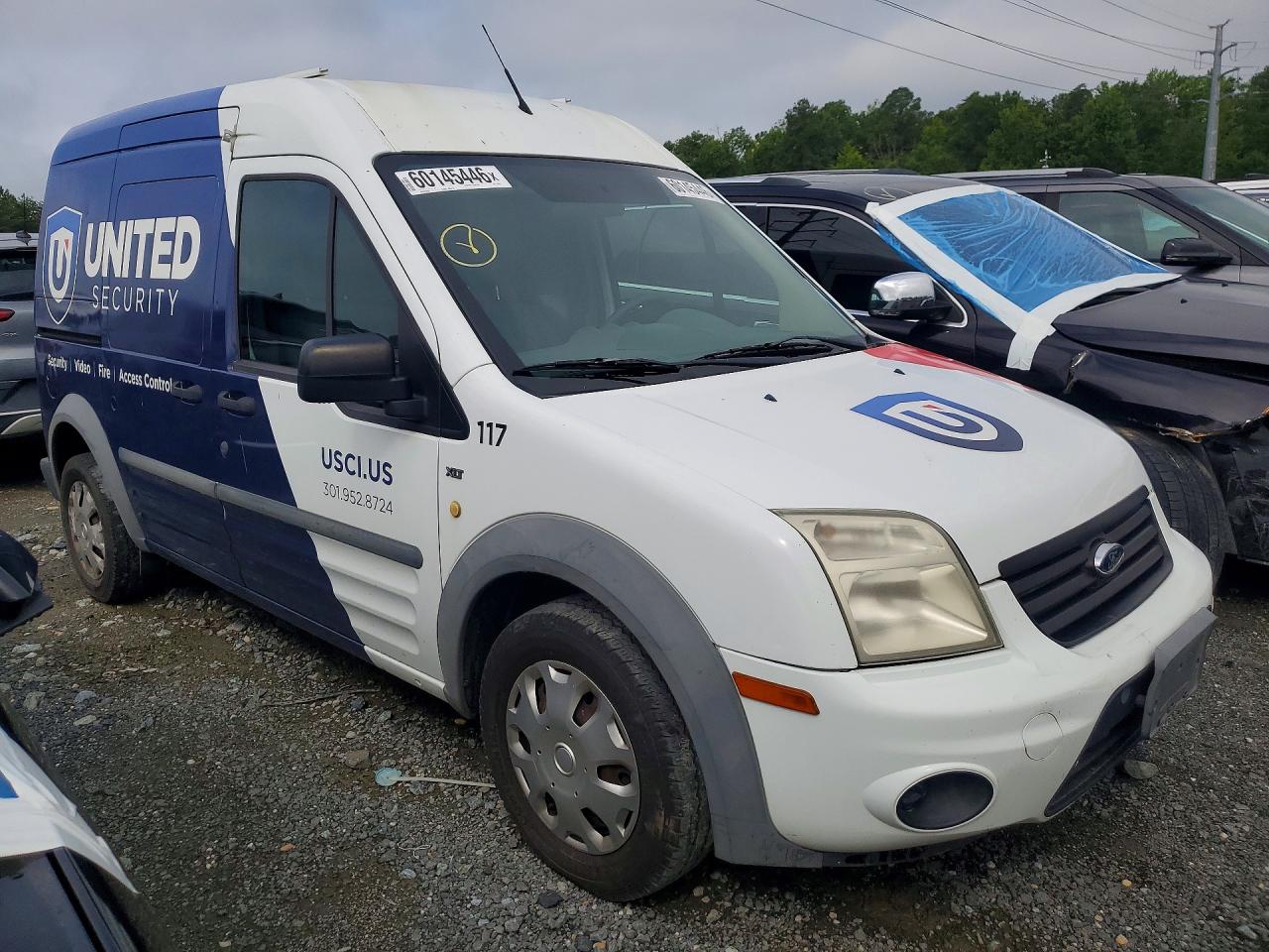 2013 Ford Transit Connect Xlt Cargo-r&d-pri Fleet White vin: NM0LS7DNXDT133064