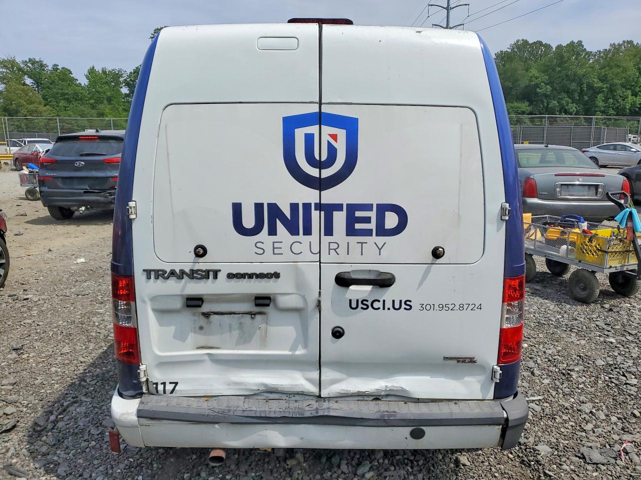 2013 Ford Transit Connect Xlt Cargo-r&d-pri Fleet White vin: NM0LS7DNXDT133064