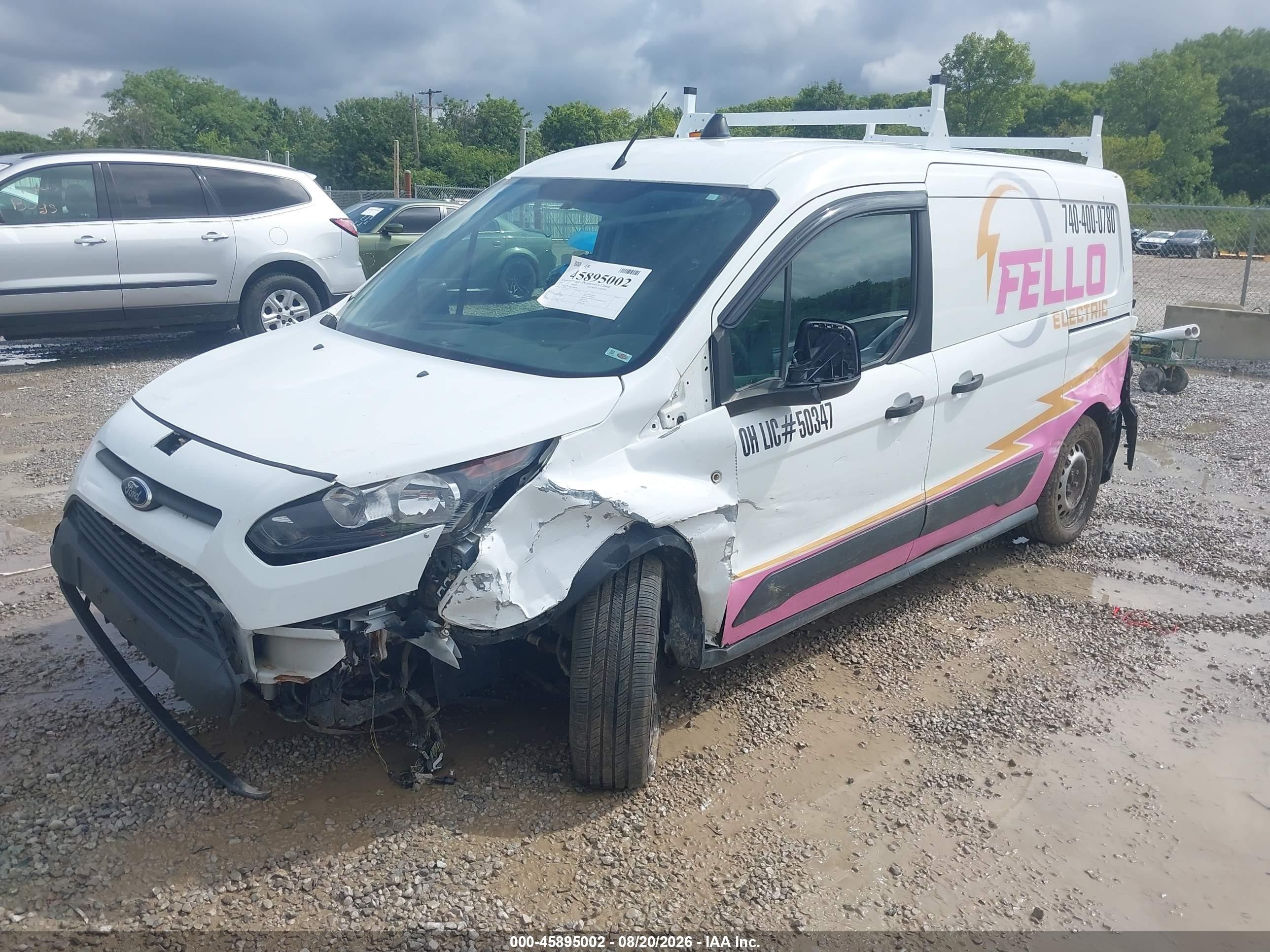 2014 Ford Transit Connect Xl White vin: NM0LS7E70E1163610