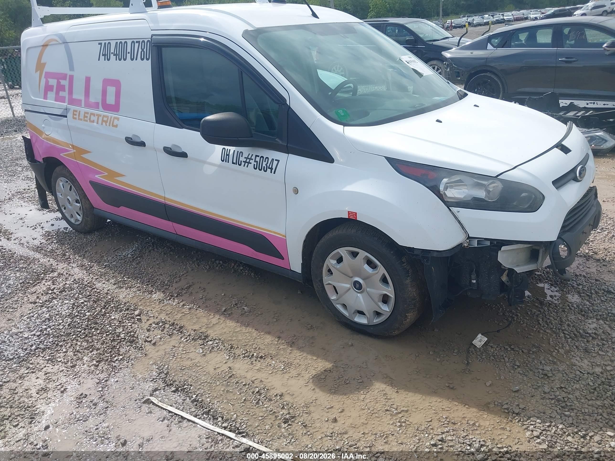 2014 Ford Transit Connect Xl White vin: NM0LS7E70E1163610