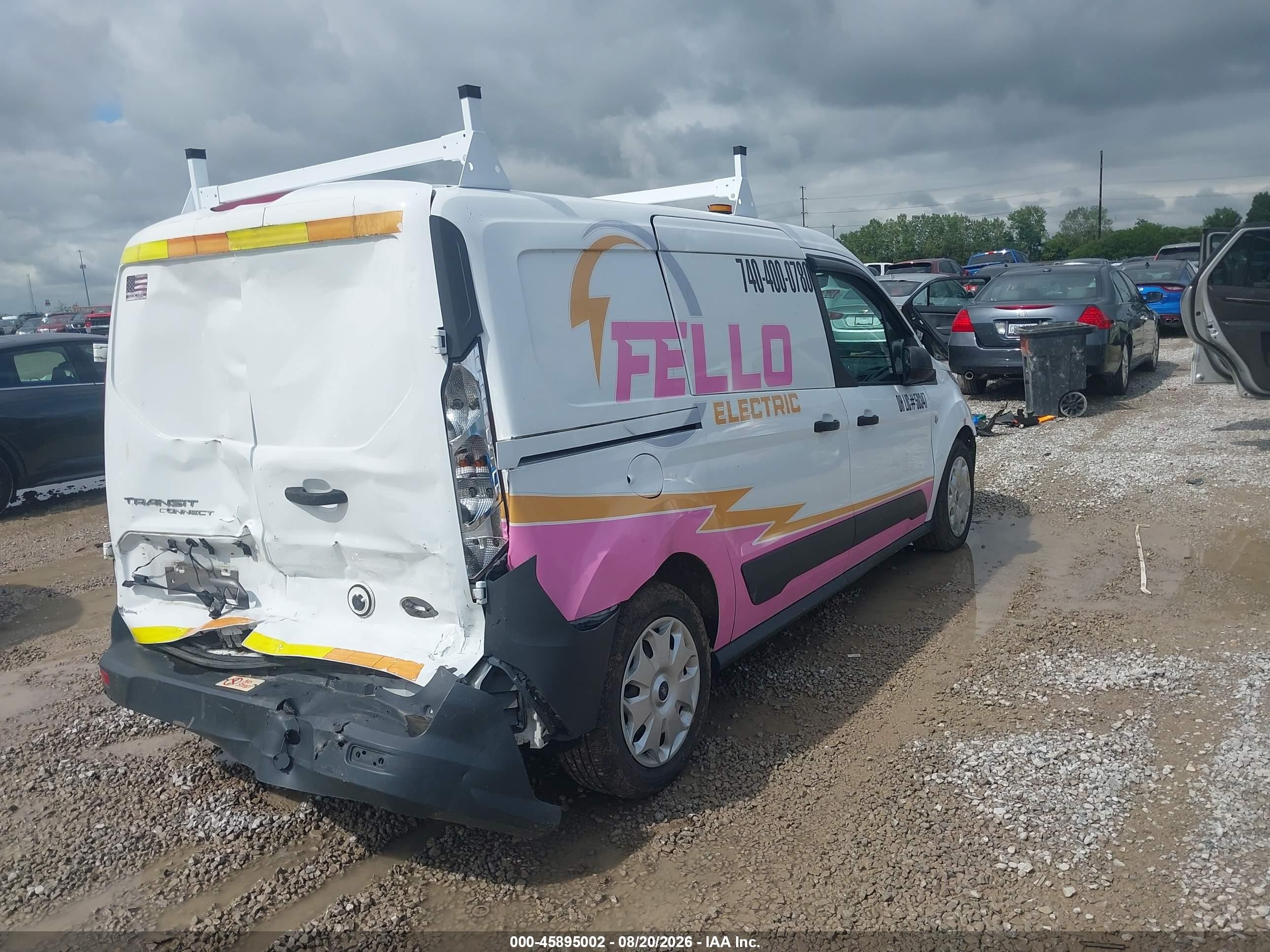 2014 Ford Transit Connect Xl White vin: NM0LS7E70E1163610