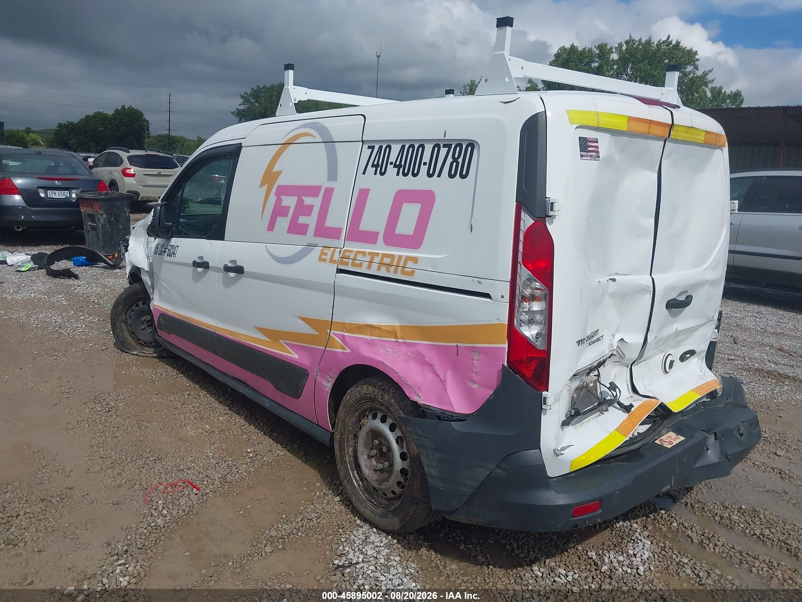 2014 Ford Transit Connect Xl White vin: NM0LS7E70E1163610