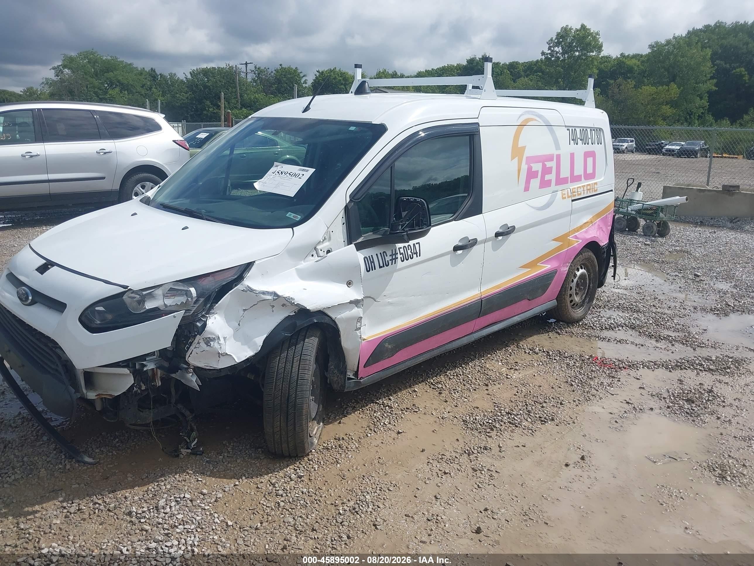 2014 Ford Transit Connect Xl White vin: NM0LS7E70E1163610