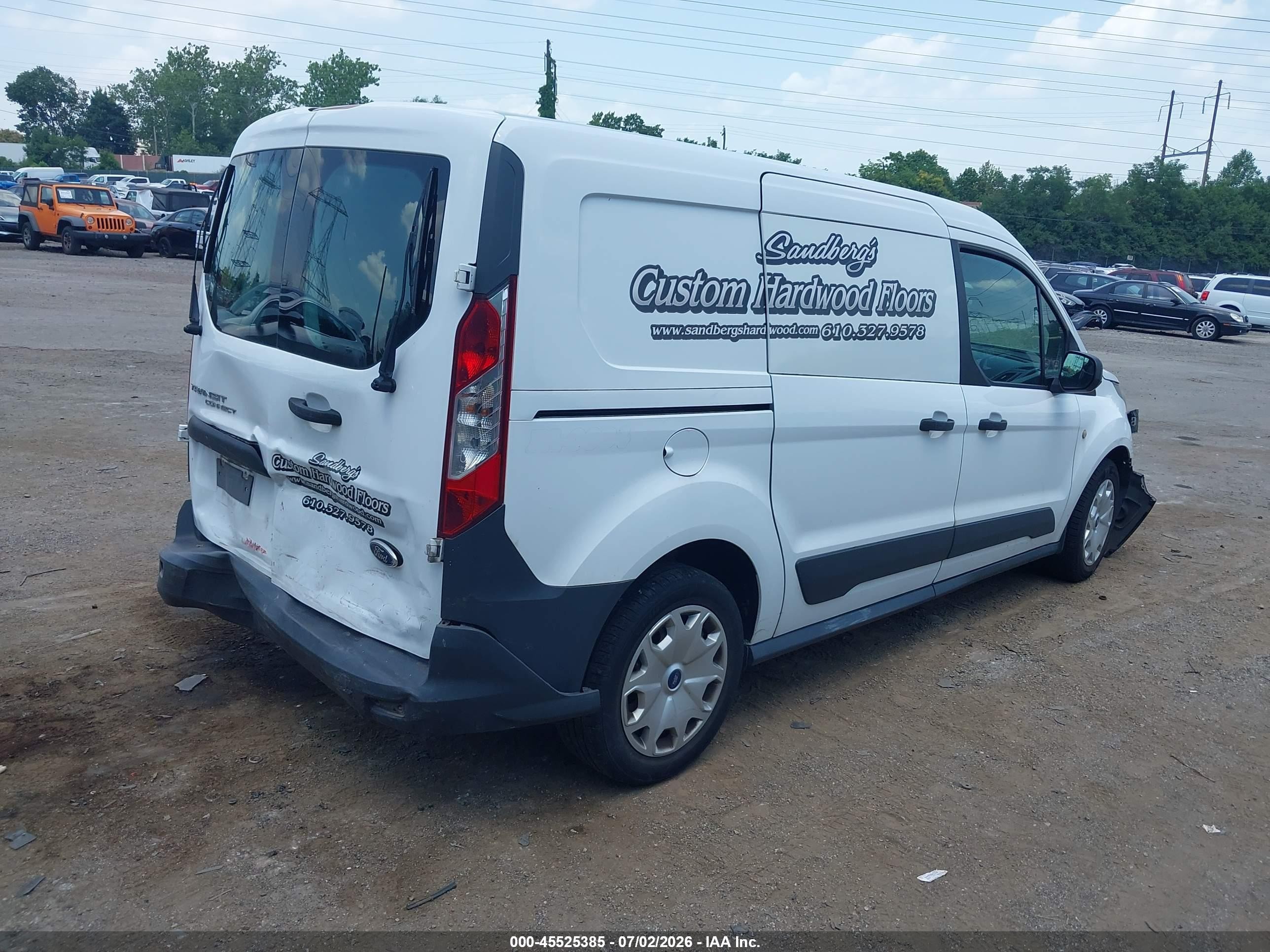 2015 Ford Transit Connect Xl White vin: NM0LS7E70F1219370