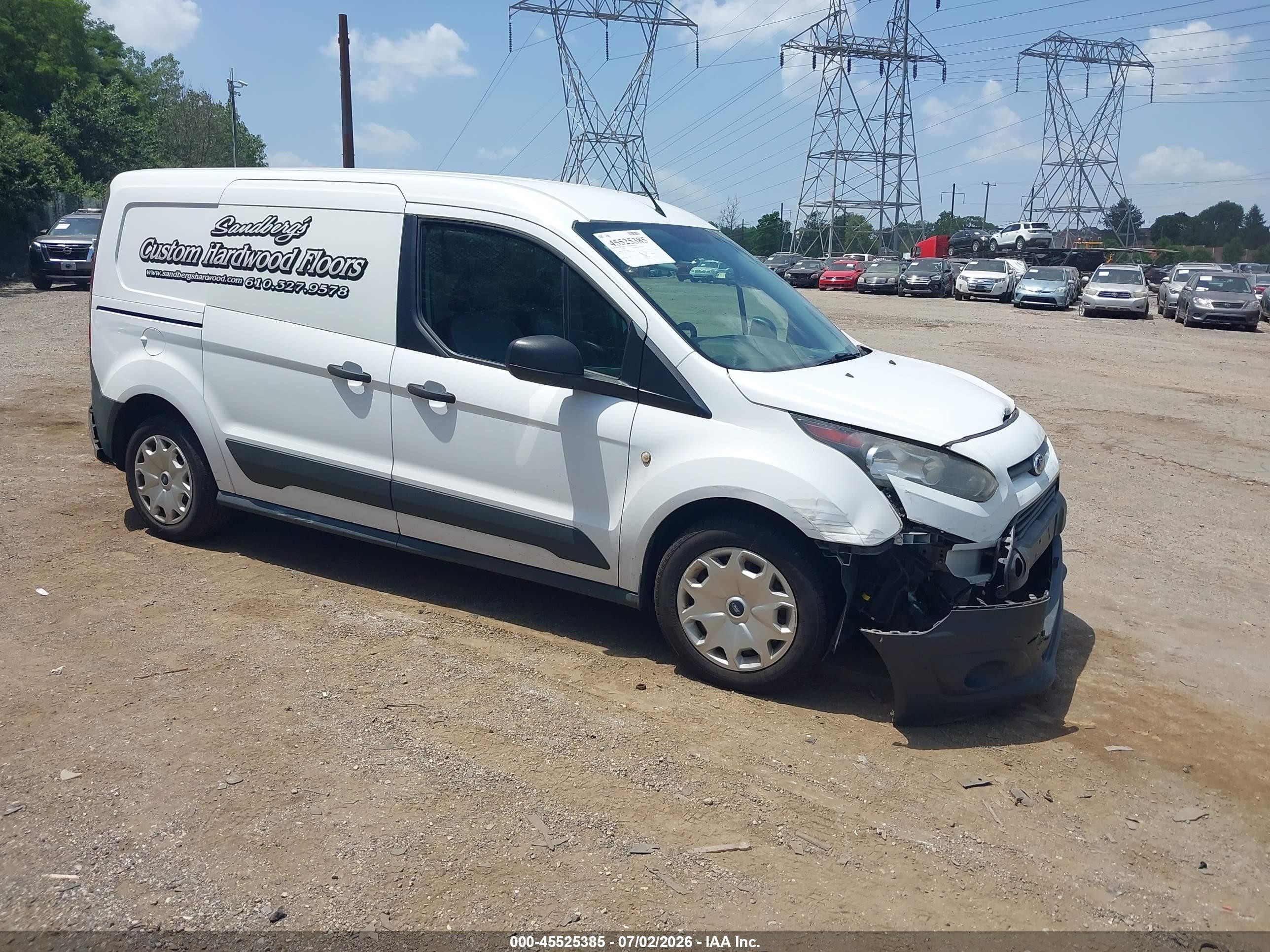 2015 Ford Transit Connect Xl White vin: NM0LS7E70F1219370