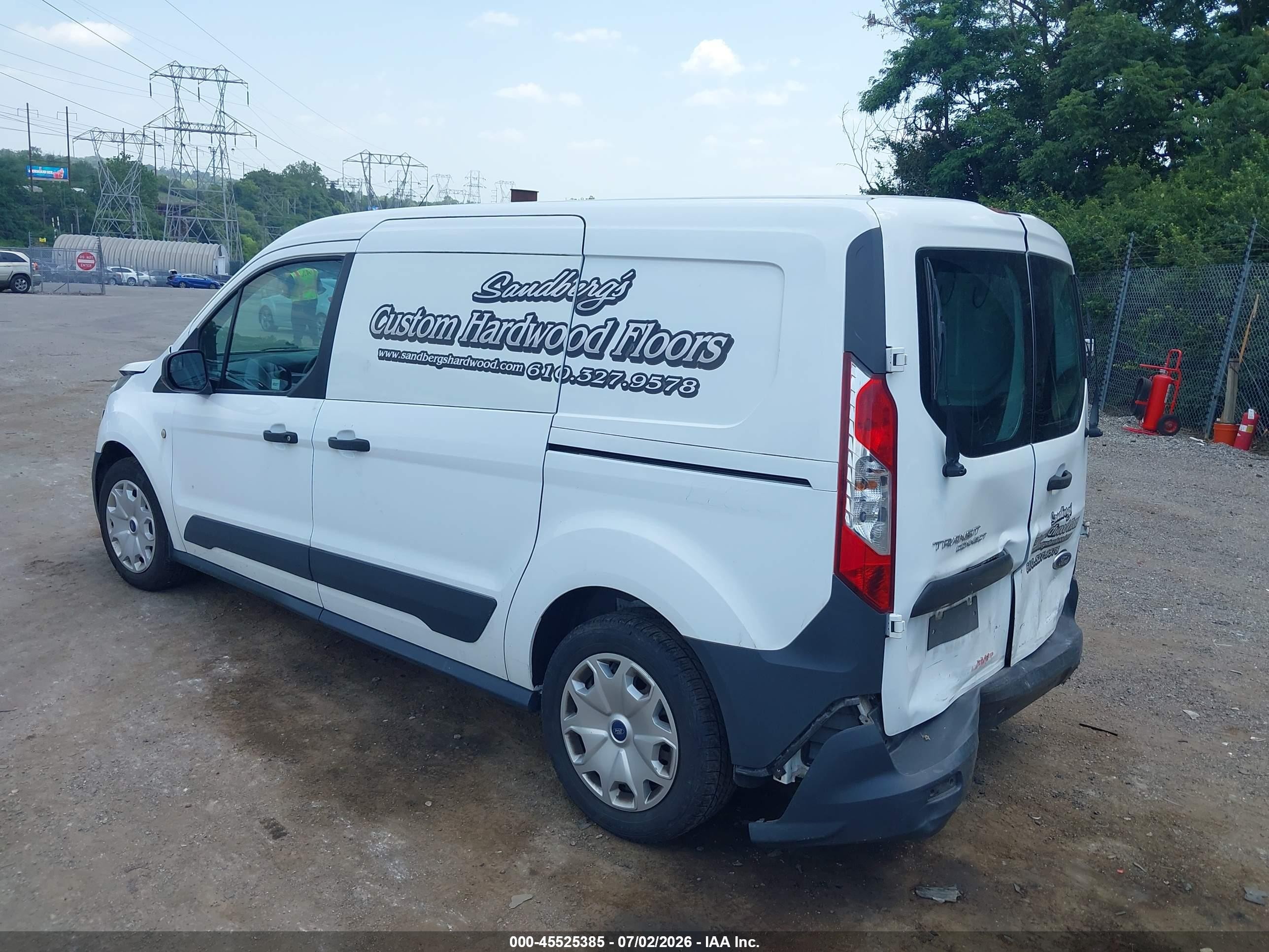 2015 Ford Transit Connect Xl White vin: NM0LS7E70F1219370