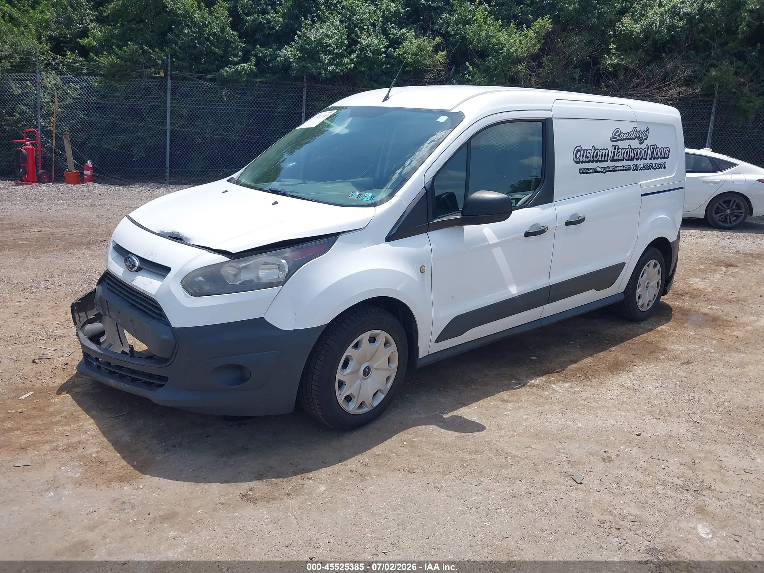 2015 Ford Transit Connect Xl White vin: NM0LS7E70F1219370