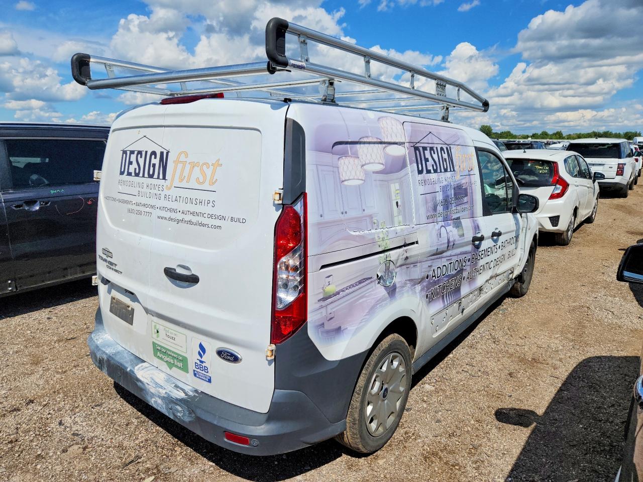 2015 Ford Transit Connect Xl White vin: NM0LS7E71F1204375
