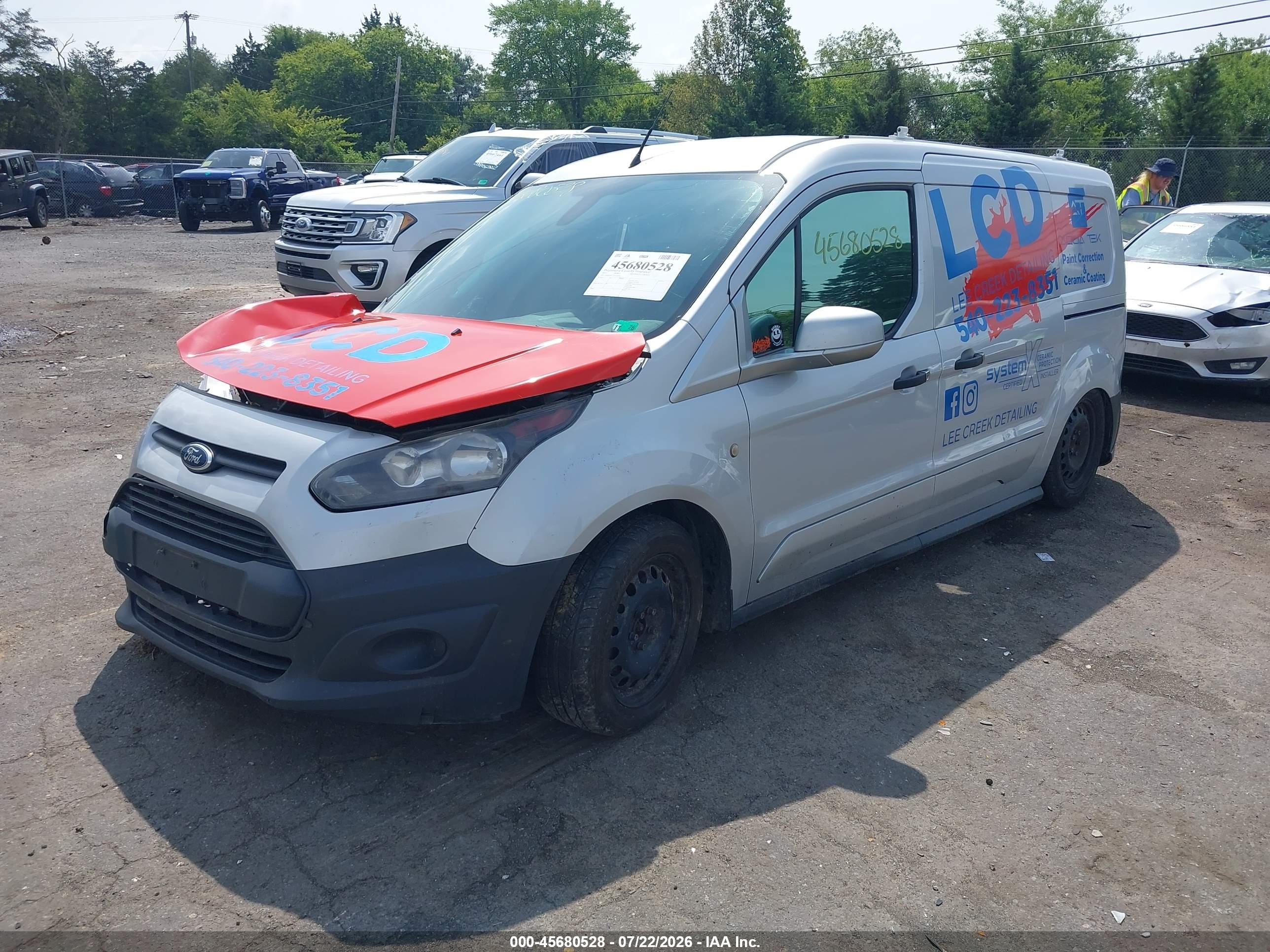 2015 Ford Transit Connect Xl Silver vin: NM0LS7E71F1220544