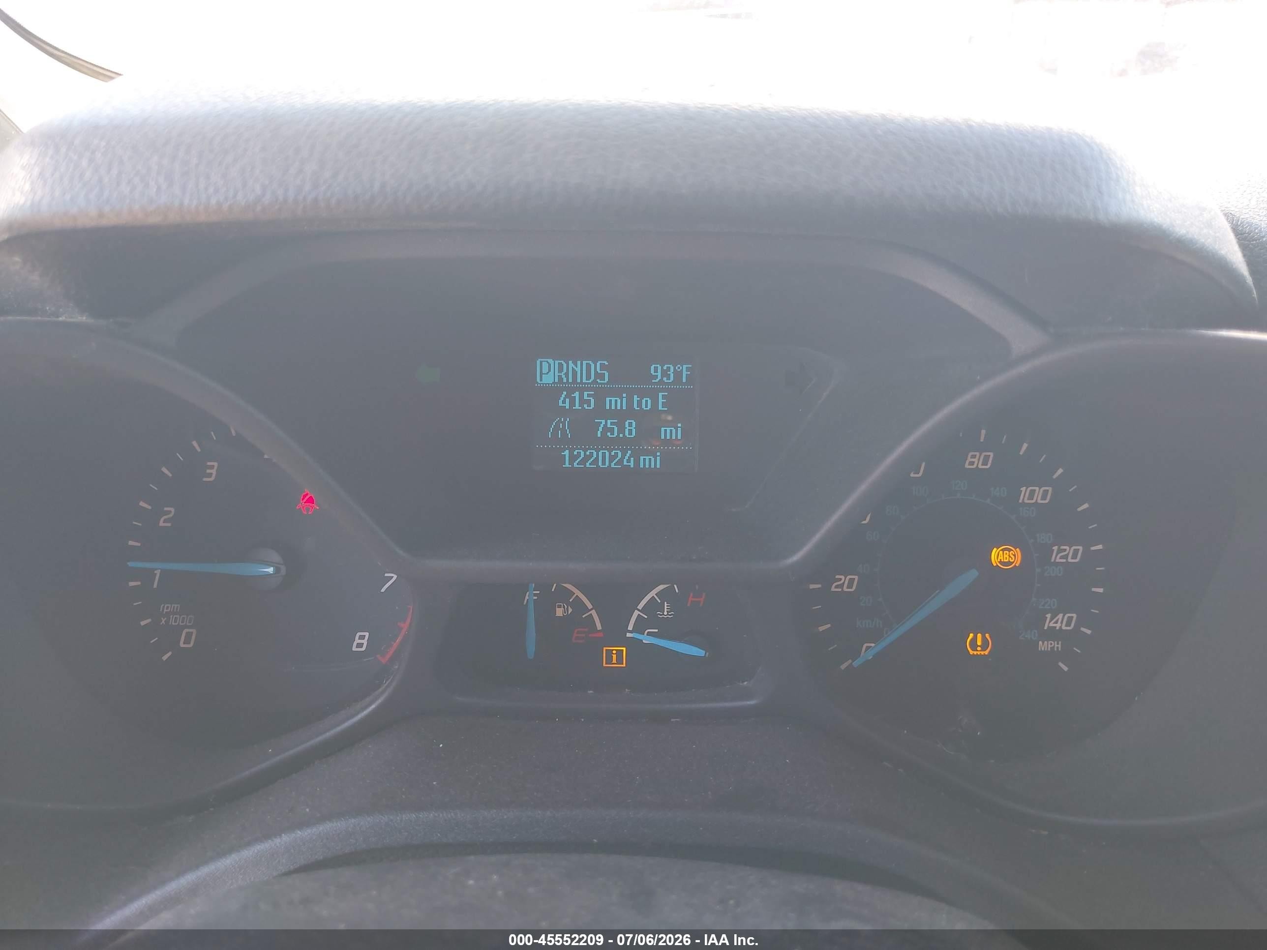 2015 Ford Transit Connect Xl White vin: NM0LS7E71F1228708