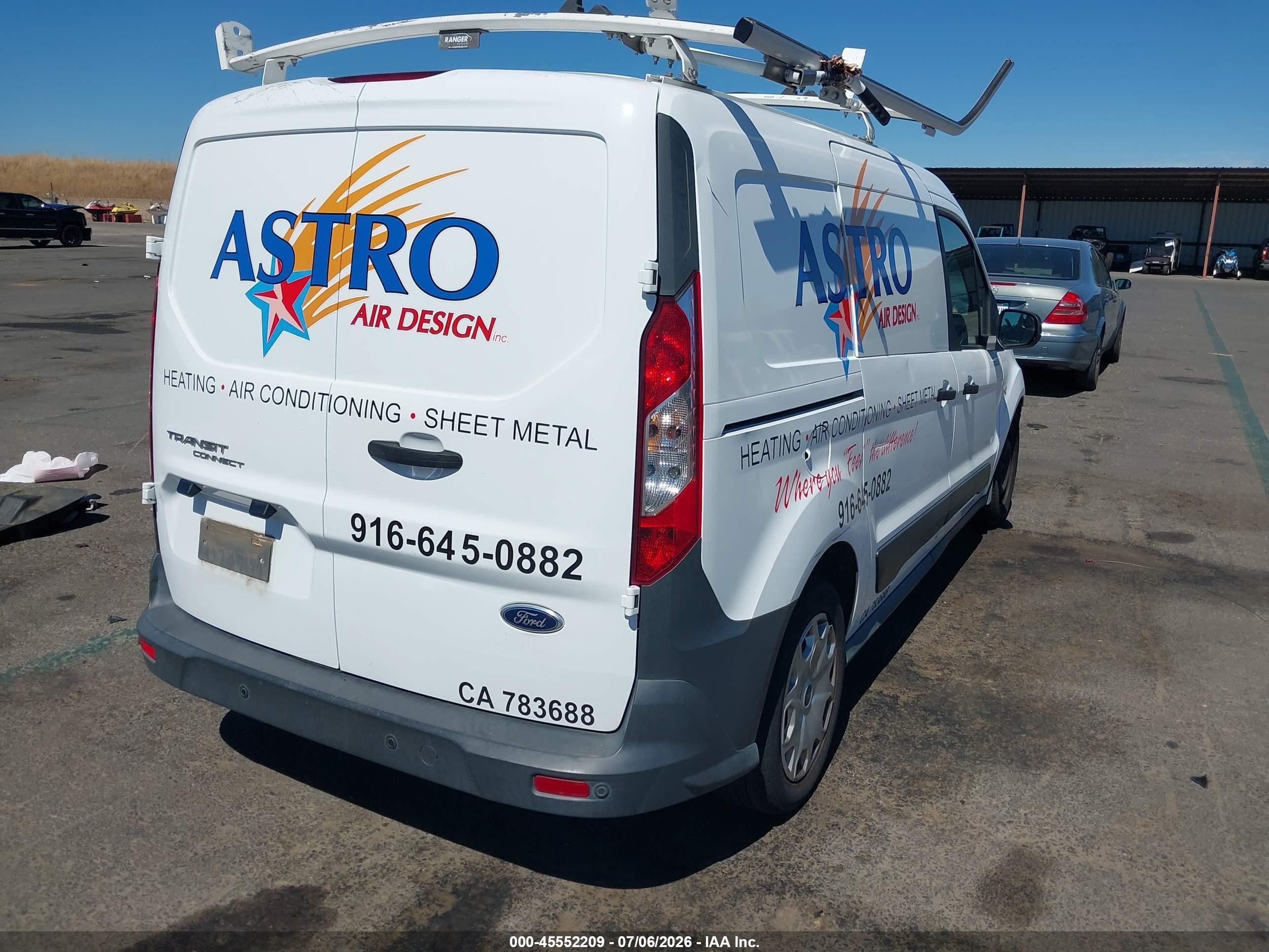 2015 Ford Transit Connect Xl White vin: NM0LS7E71F1228708