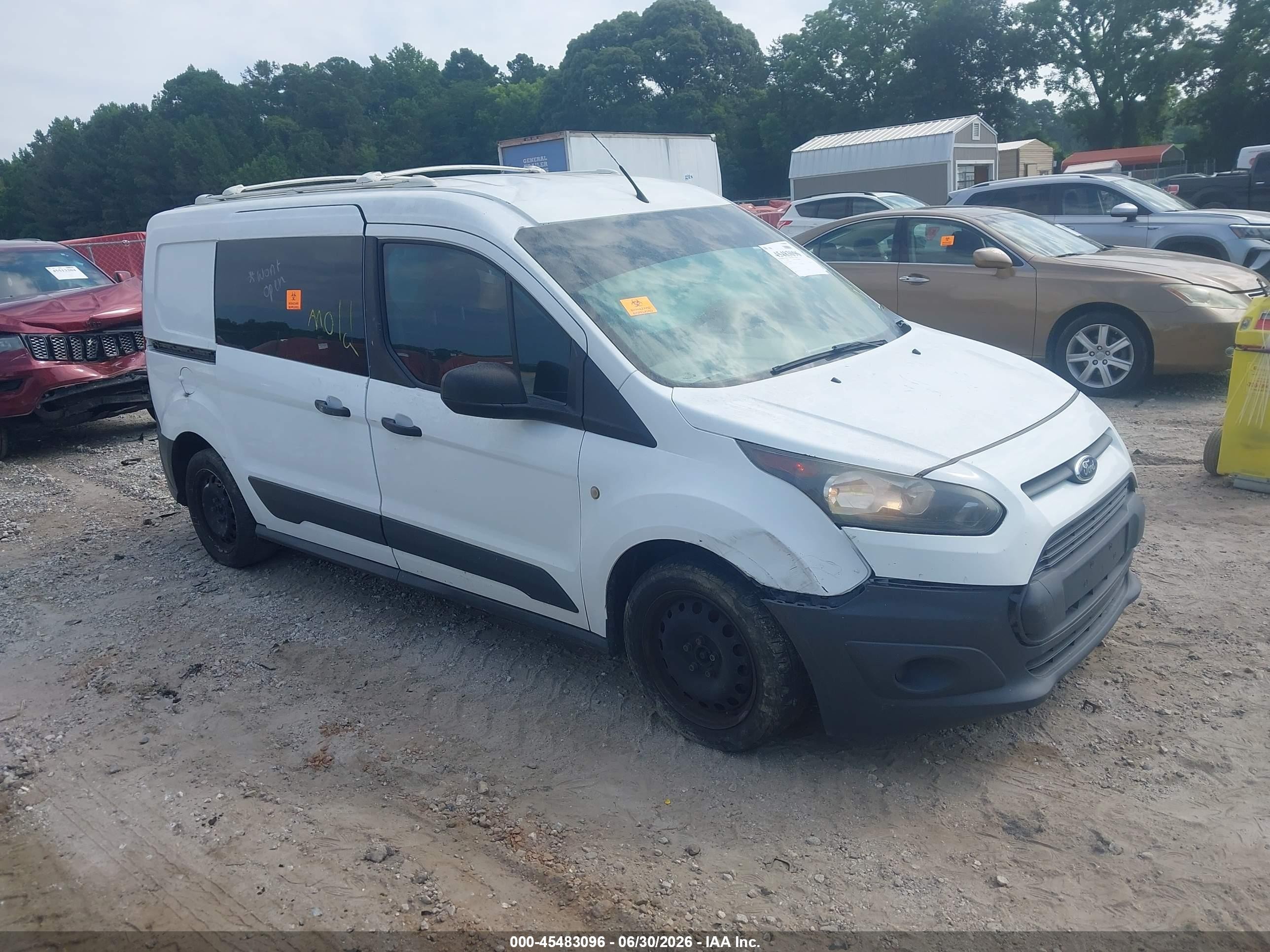 2015 Ford Transit Connect Xl White vin: NM0LS7E72F1190230