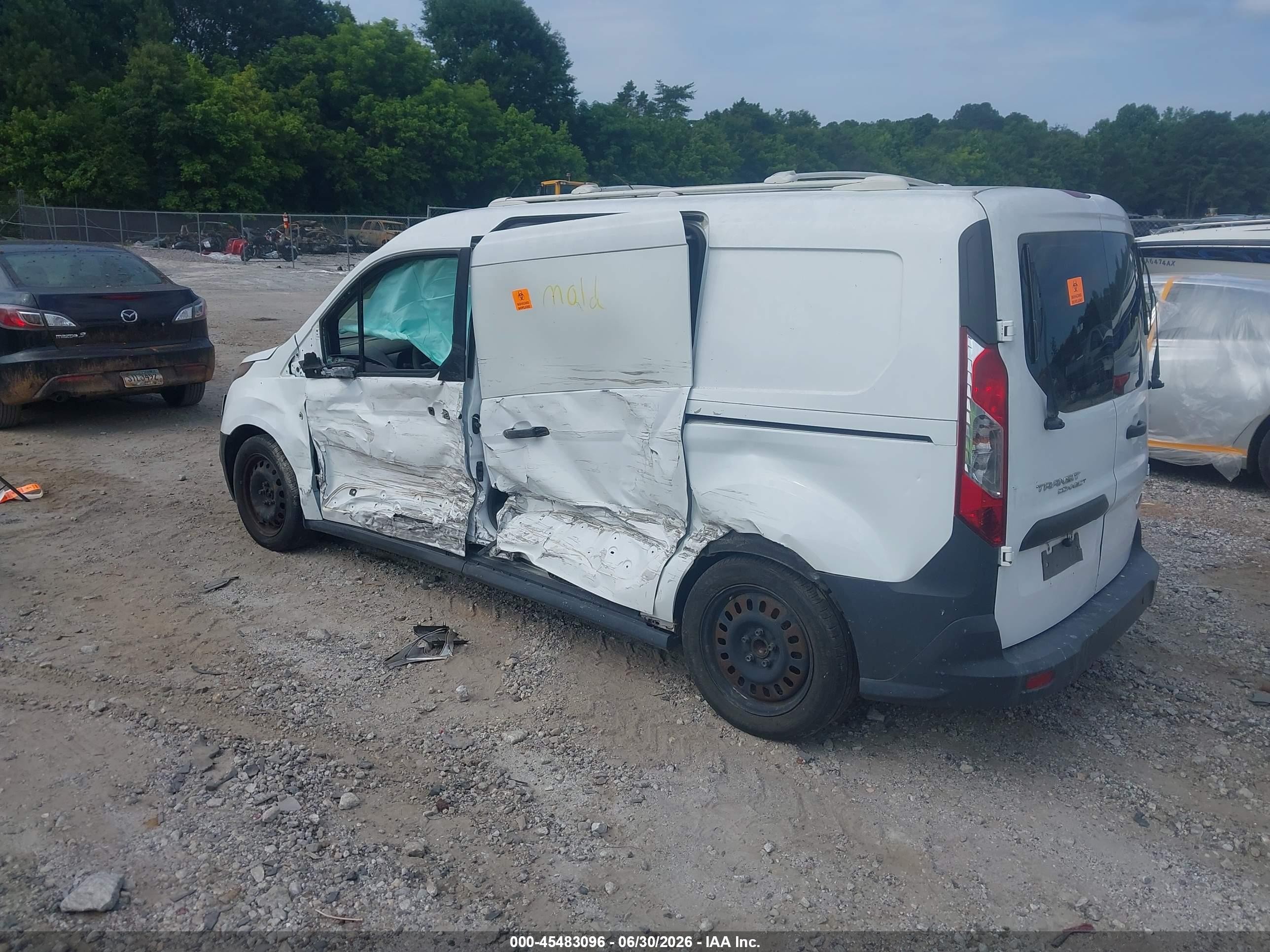 2015 Ford Transit Connect Xl White vin: NM0LS7E72F1190230