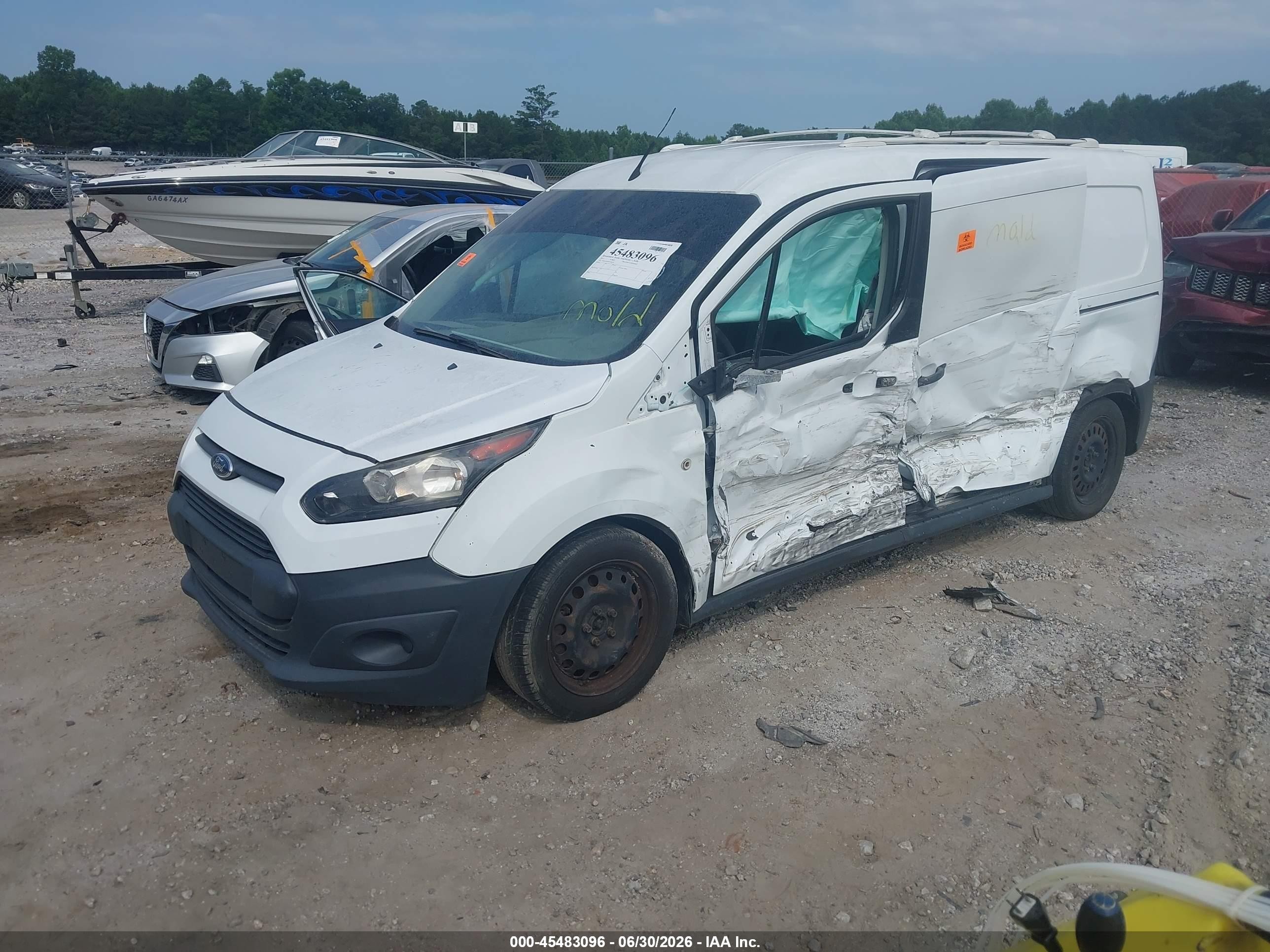 2015 Ford Transit Connect Xl White vin: NM0LS7E72F1190230