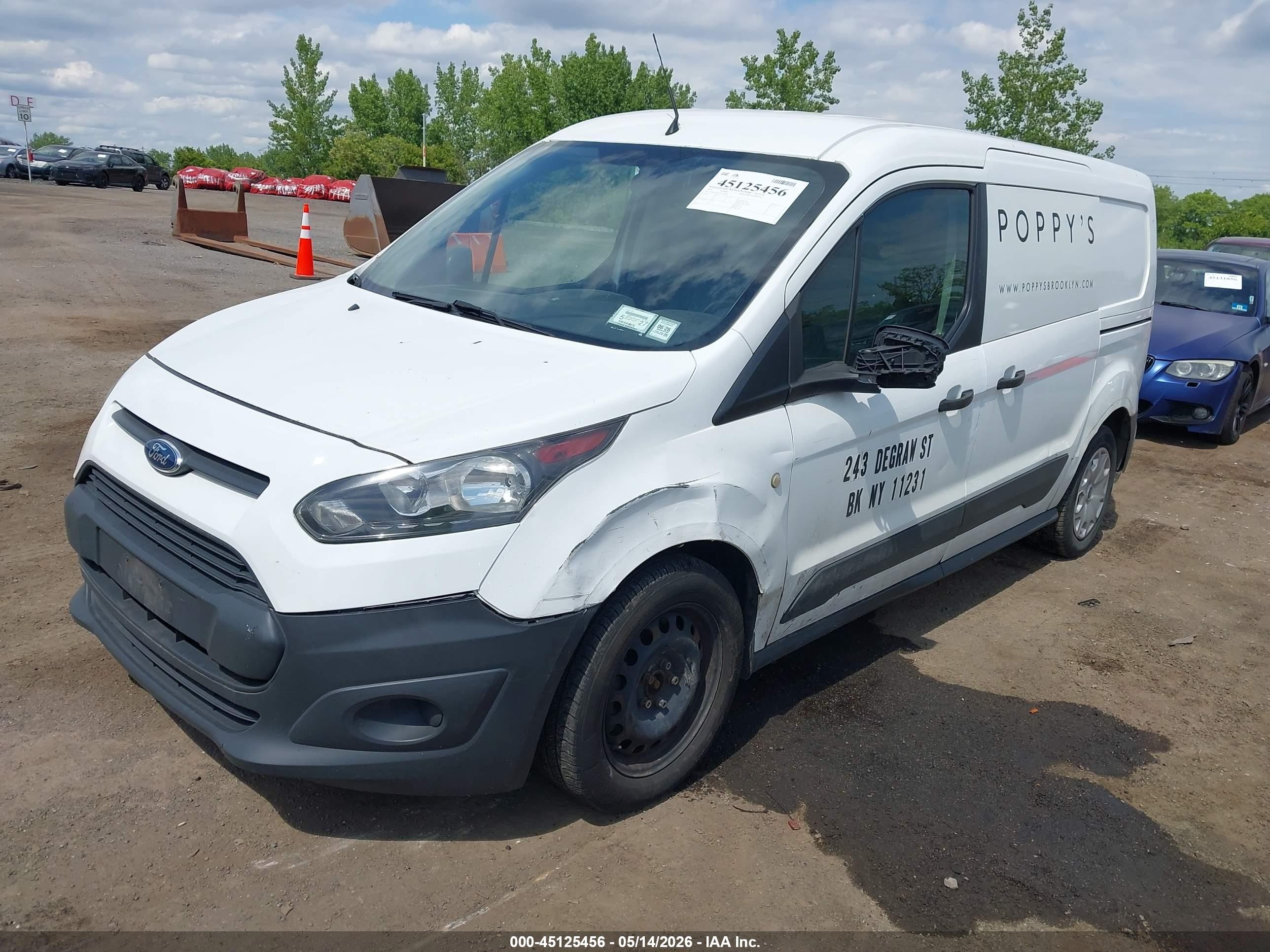 2015 Ford Transit Connect Xl White vin: NM0LS7E72F1212081