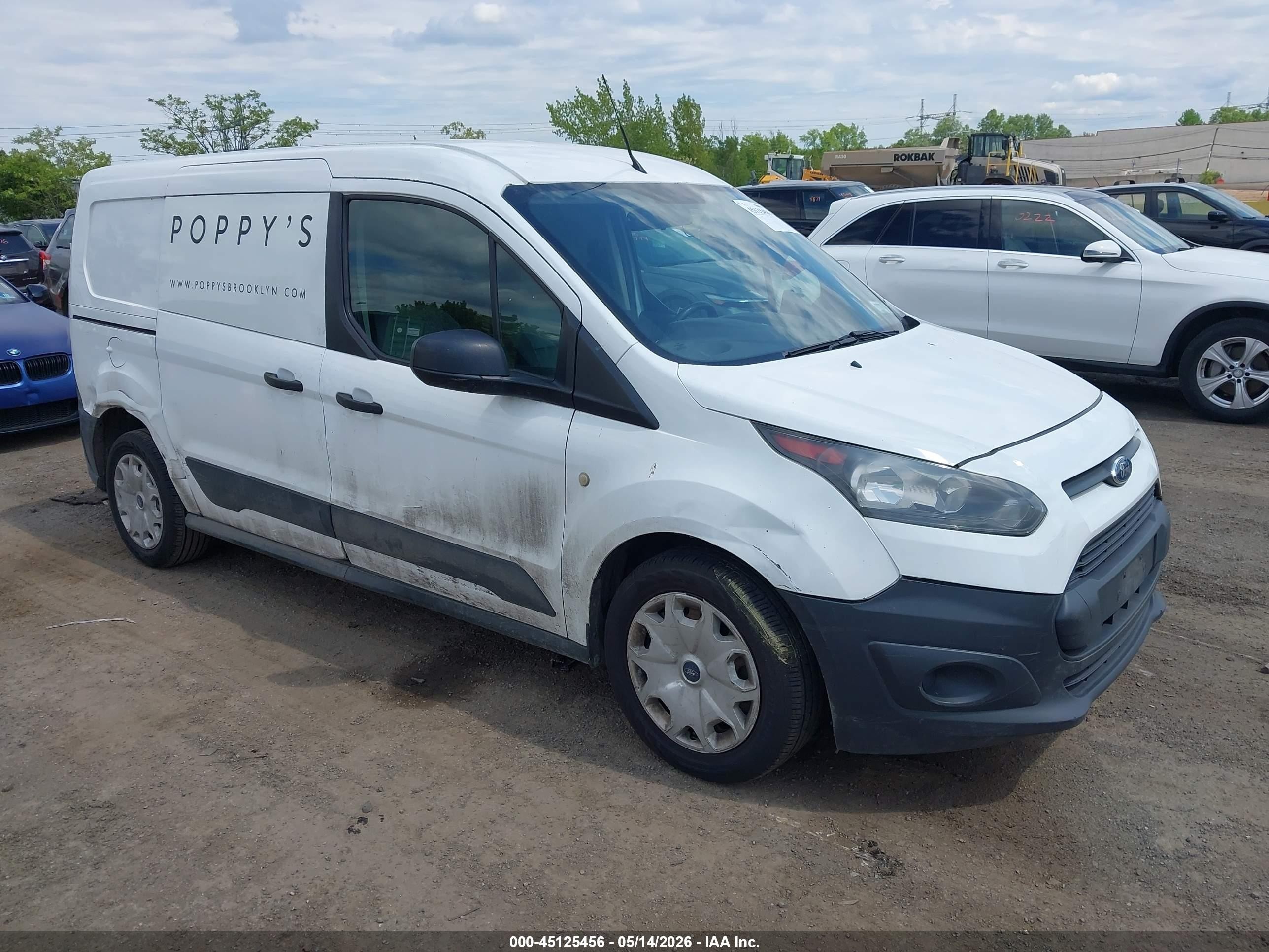 2015 Ford Transit Connect Xl White vin: NM0LS7E72F1212081