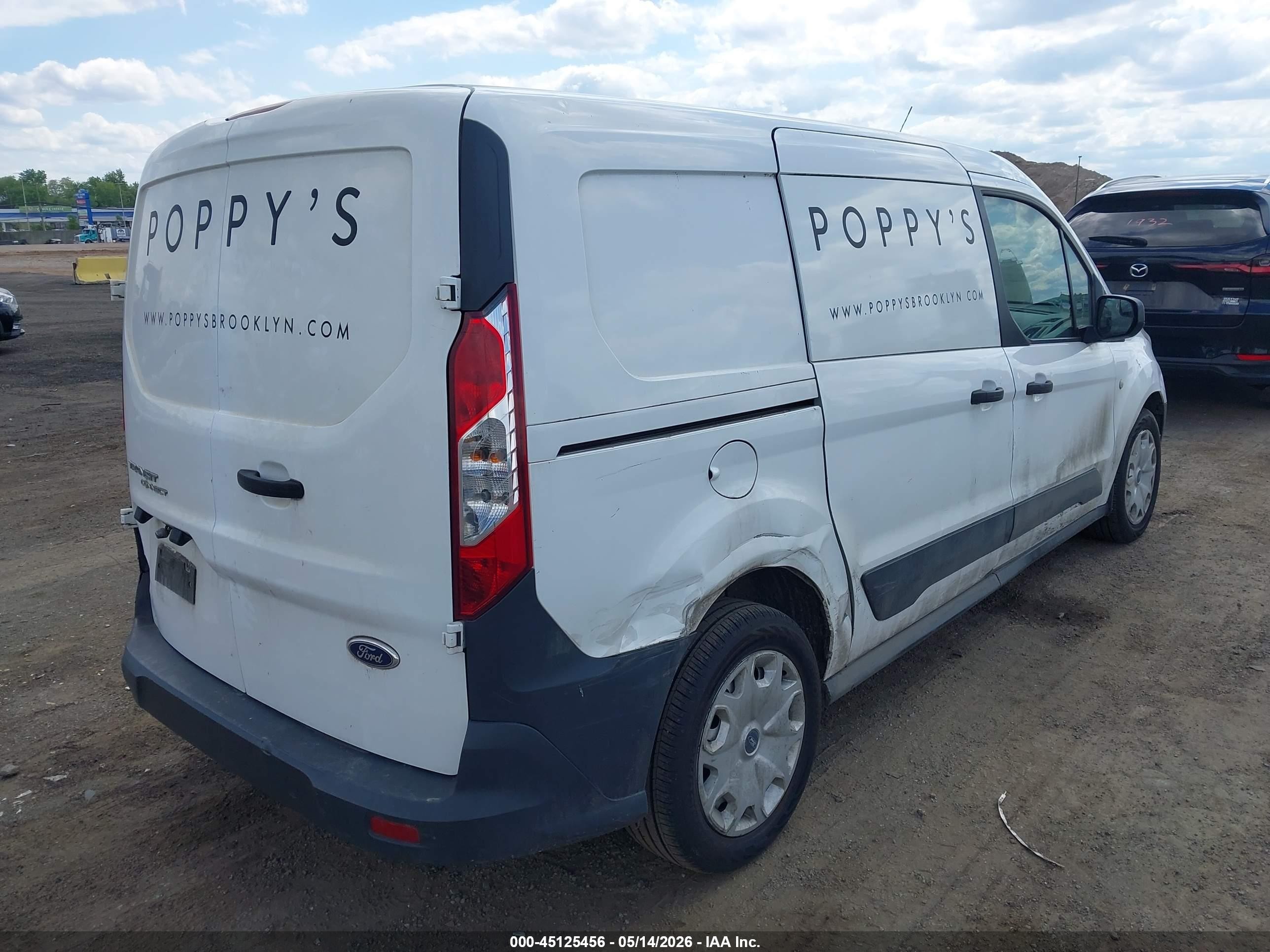 2015 Ford Transit Connect Xl White vin: NM0LS7E72F1212081