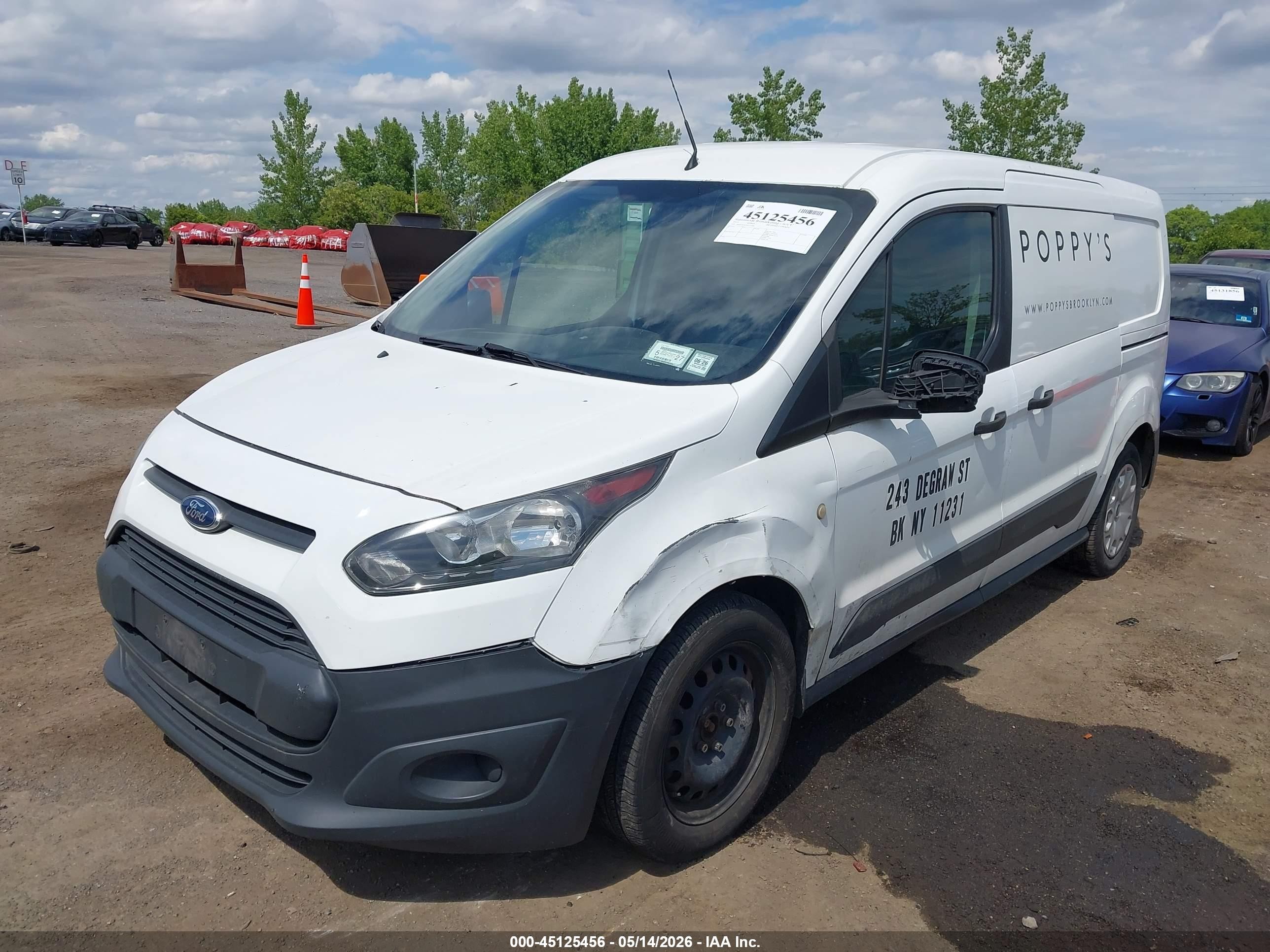 2015 Ford Transit Connect Xl White vin: NM0LS7E72F1212081