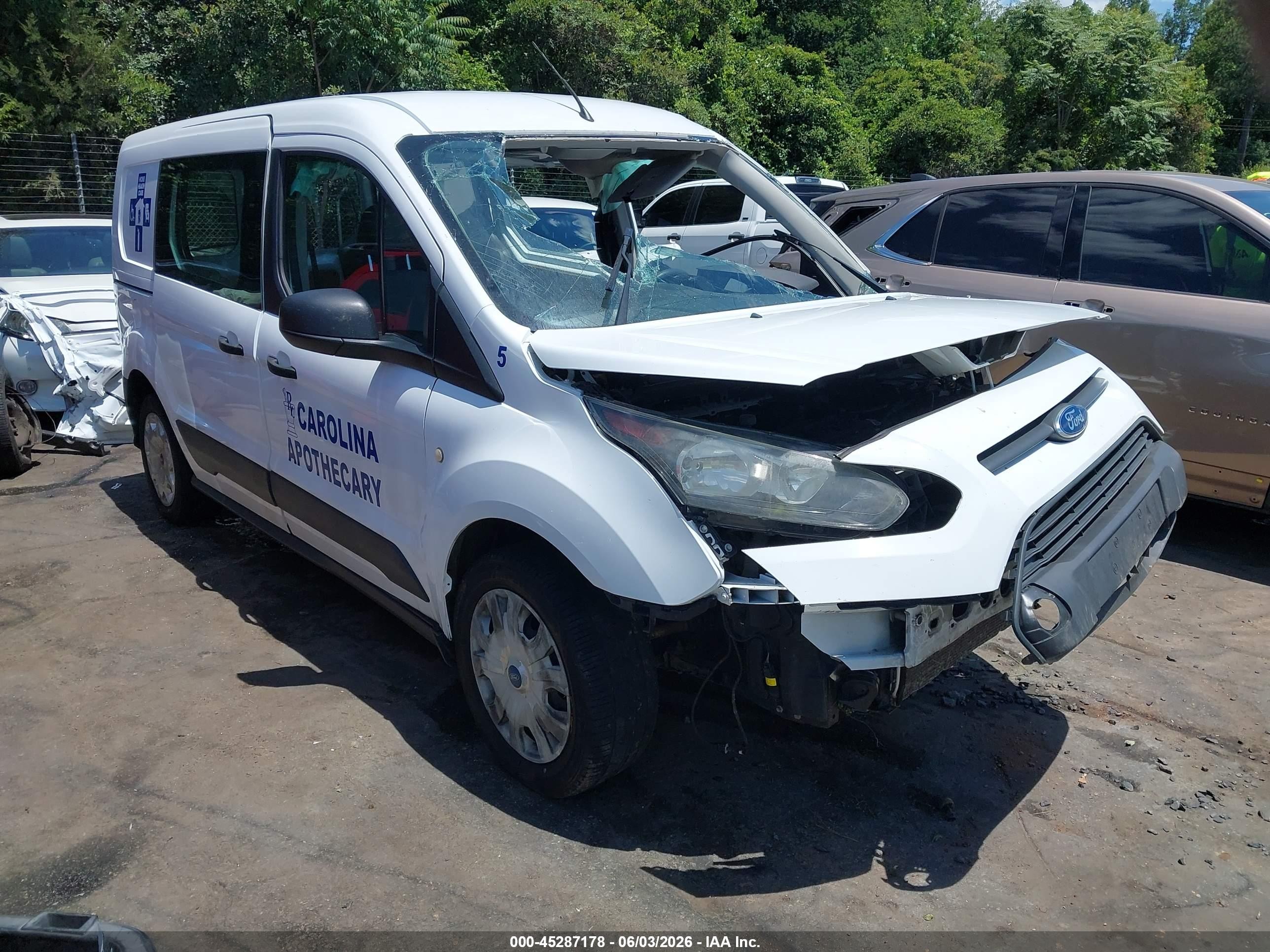 2015 Ford Transit Connect Xl White vin: NM0LS7E72F1219404