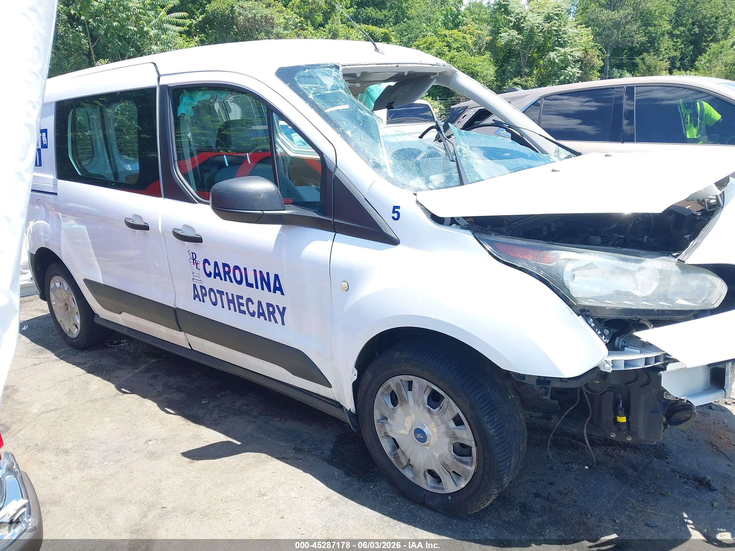 2015 Ford Transit Connect Xl White vin: NM0LS7E72F1219404