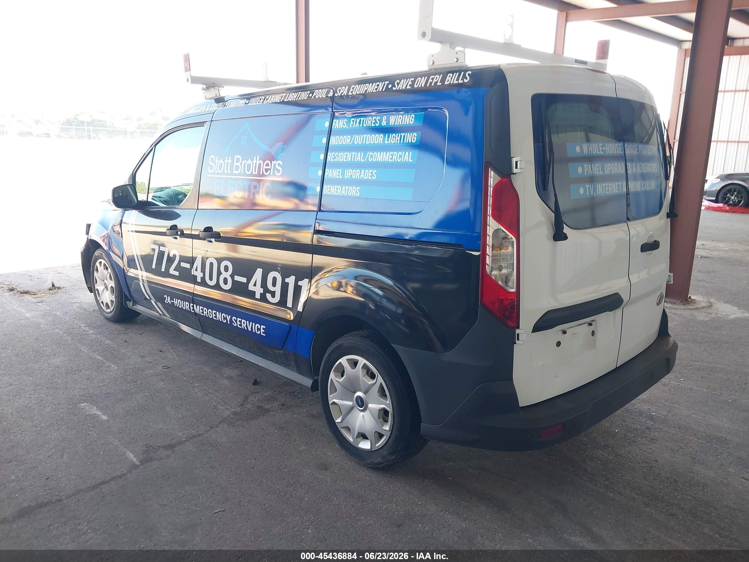 2015 Ford Transit Connect Xl White vin: NM0LS7E72F1219502
