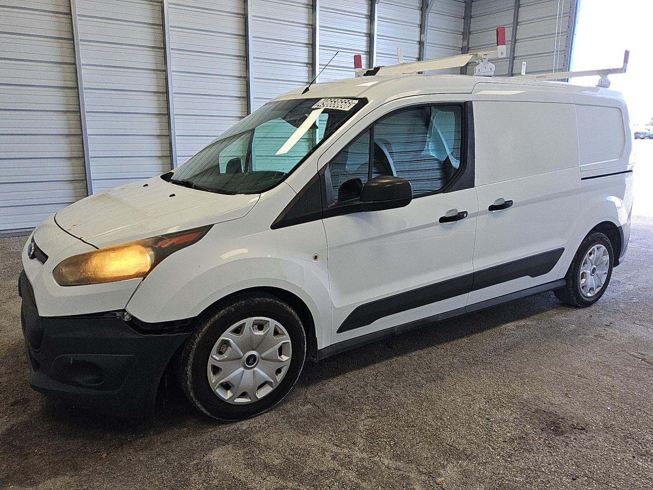 2014 Ford Transit Connect Xl White vin: NM0LS7E73E1135686 Damage: Left Front Fender, Dent(S) W/No Paint Dmg, 1 To 2 Inches