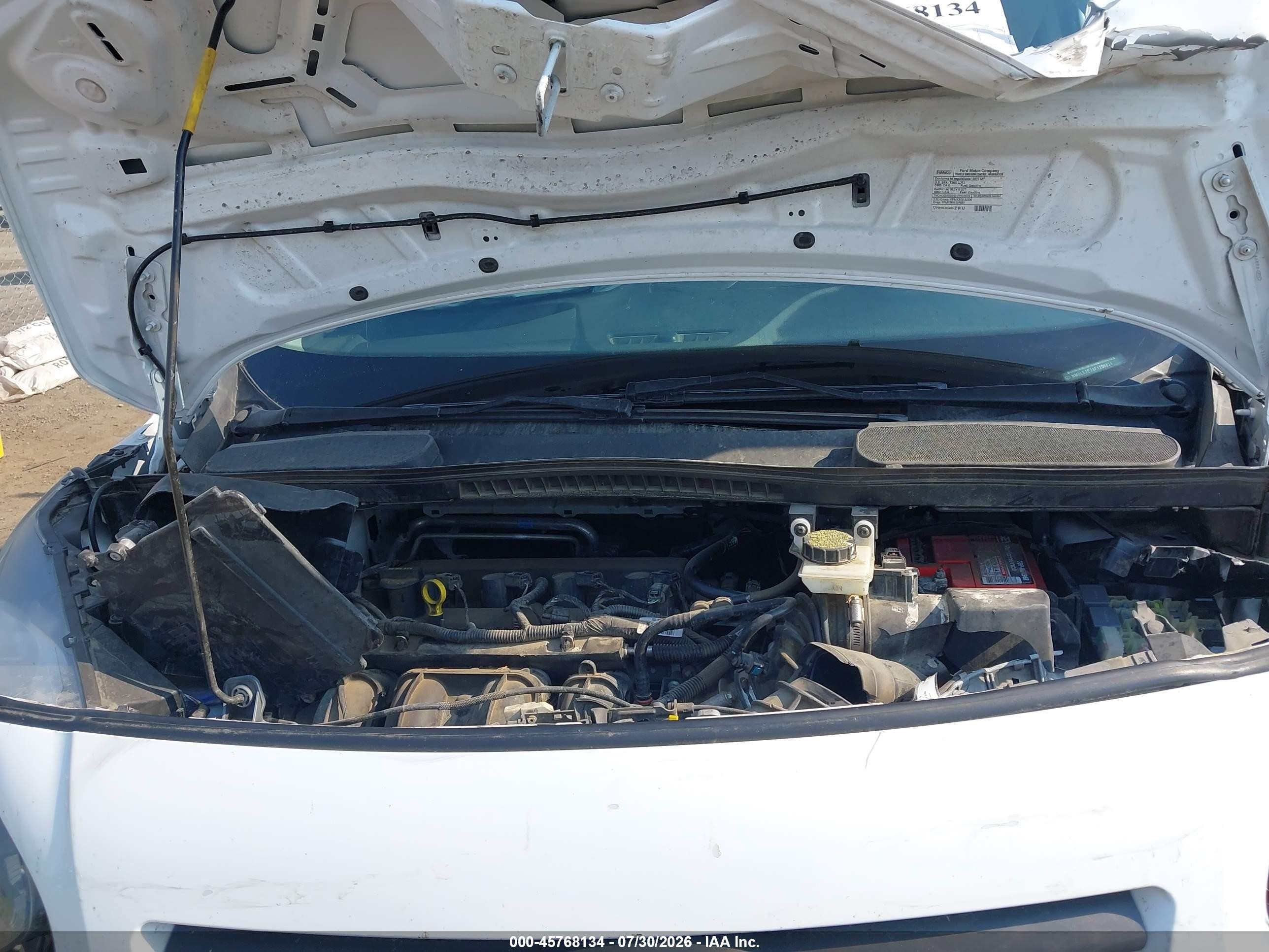 2015 Ford Transit Connect Xl White vin: NM0LS7E73F1206824