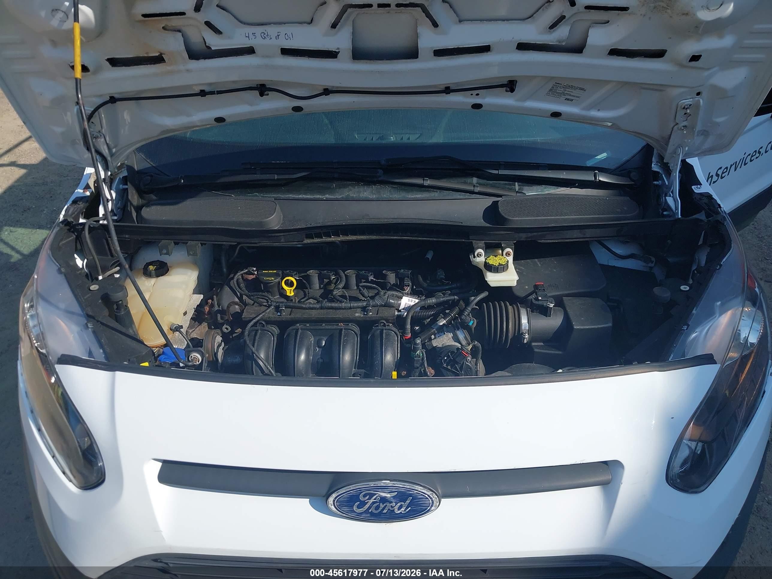2015 Ford Transit Connect Xl White vin: NM0LS7E74F1218898