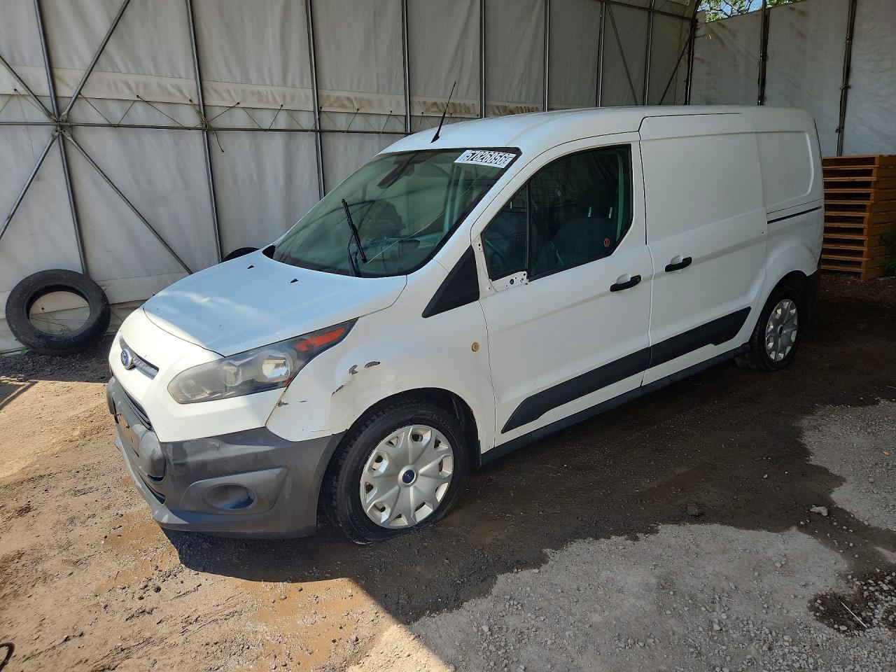 2014 Ford Transit Connect Xl White vin: NM0LS7E75E1143739